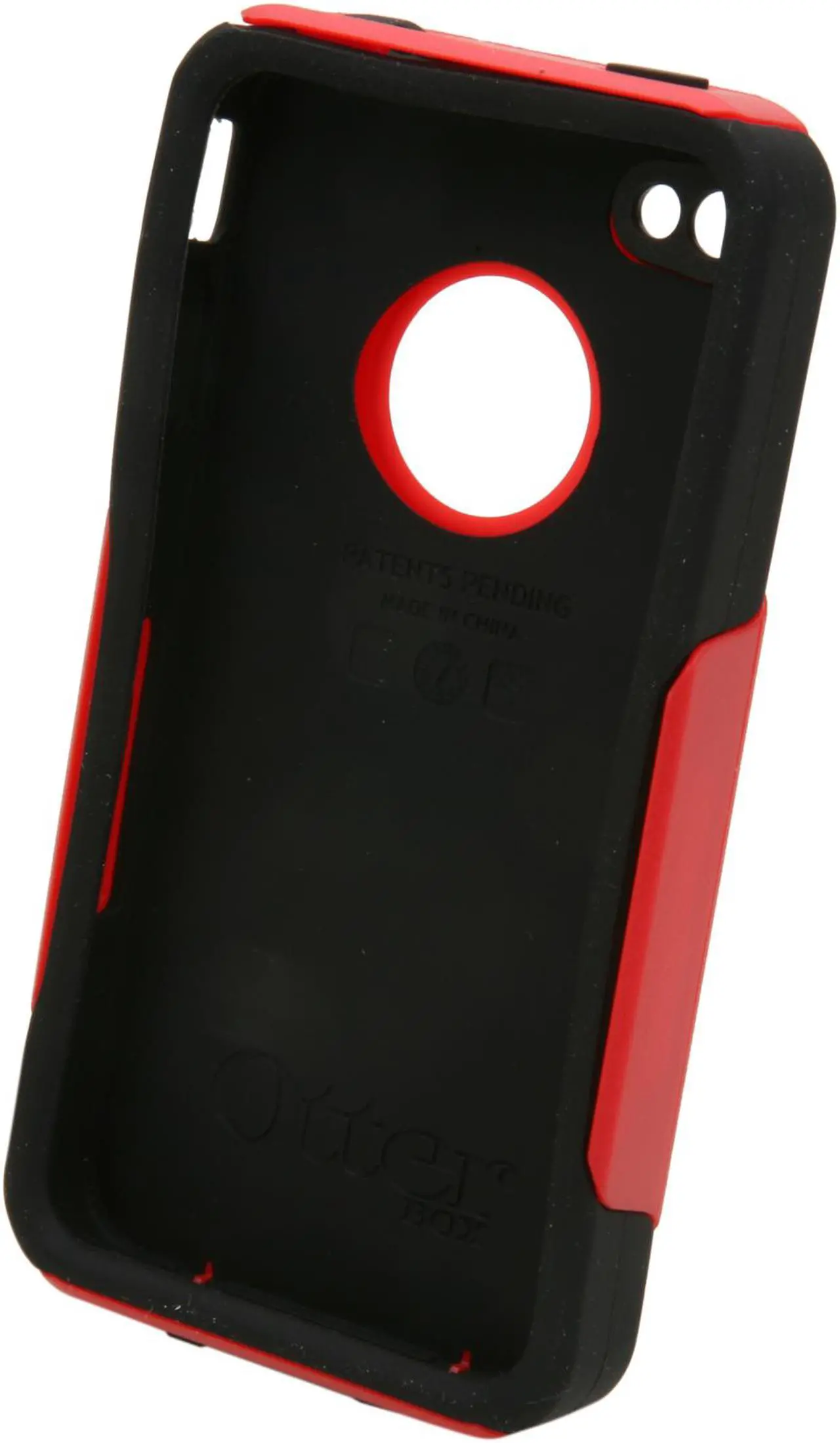 Alt view image 2 of 7 - OtterBox Red Plastic / Black Silicone Commuter Case For iPhone 4 (APL4-I4UNI-B9-E4OTR)