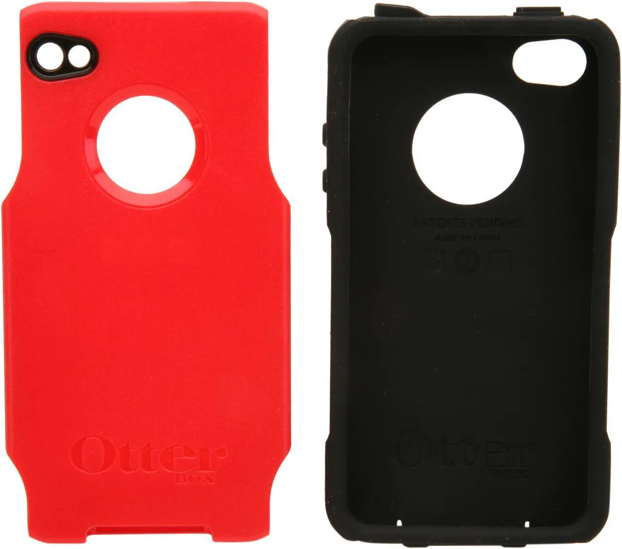 Alt view image 6 of 7 - OtterBox Red Plastic / Black Silicone Commuter Case For iPhone 4 (APL4-I4UNI-B9-E4OTR)