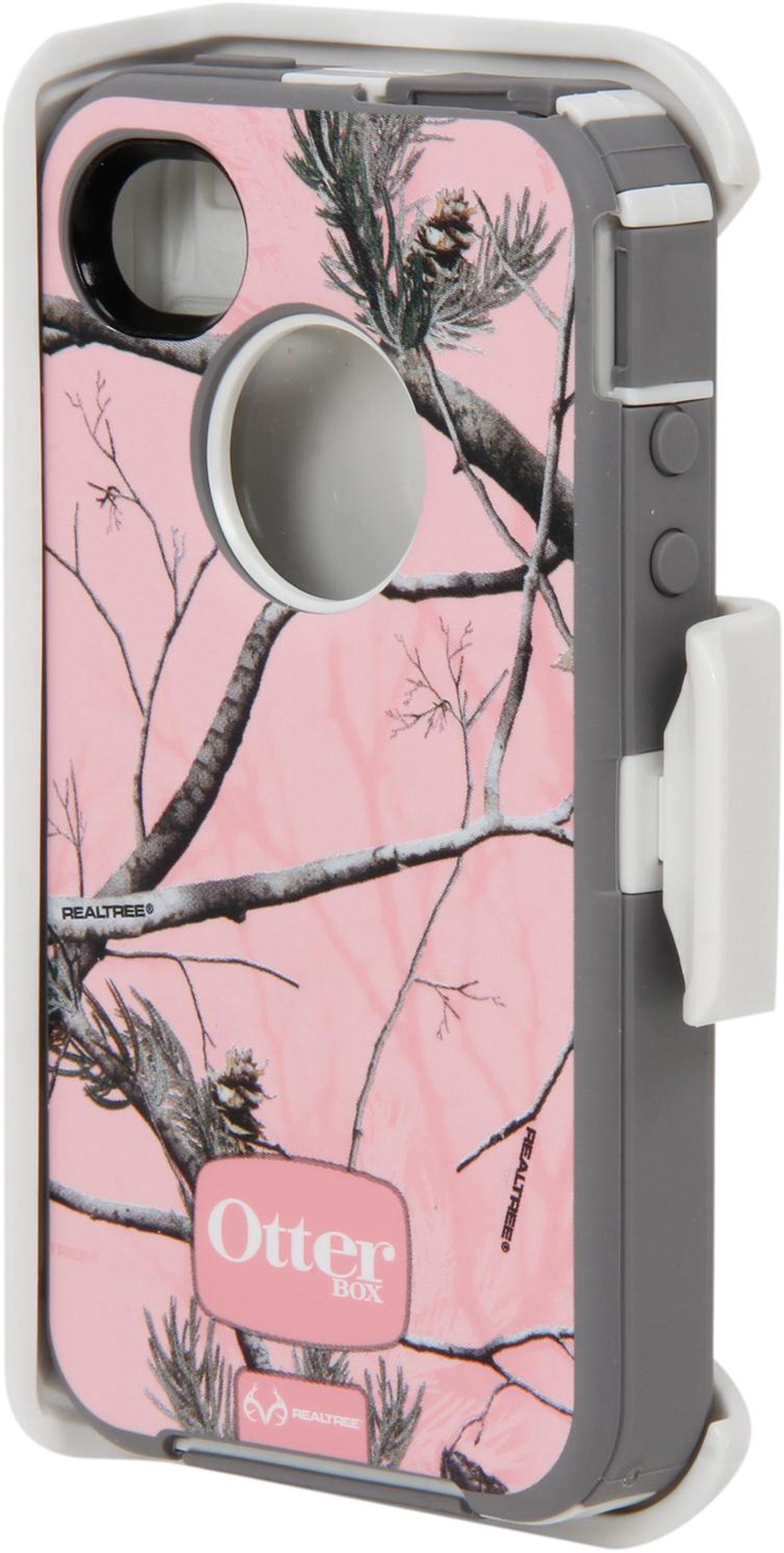 Main image of OtterBox Defender AP Pink Reltree Camo Case For iPhone 4/4S APL2-I4SUN-J8-E4RT1
