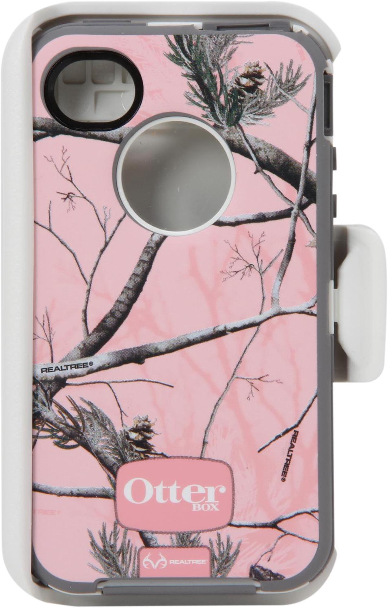 Alt view image 2 of 9 - OtterBox Defender AP Pink Reltree Camo Case For iPhone 4/4S APL2-I4SUN-J8-E4RT1