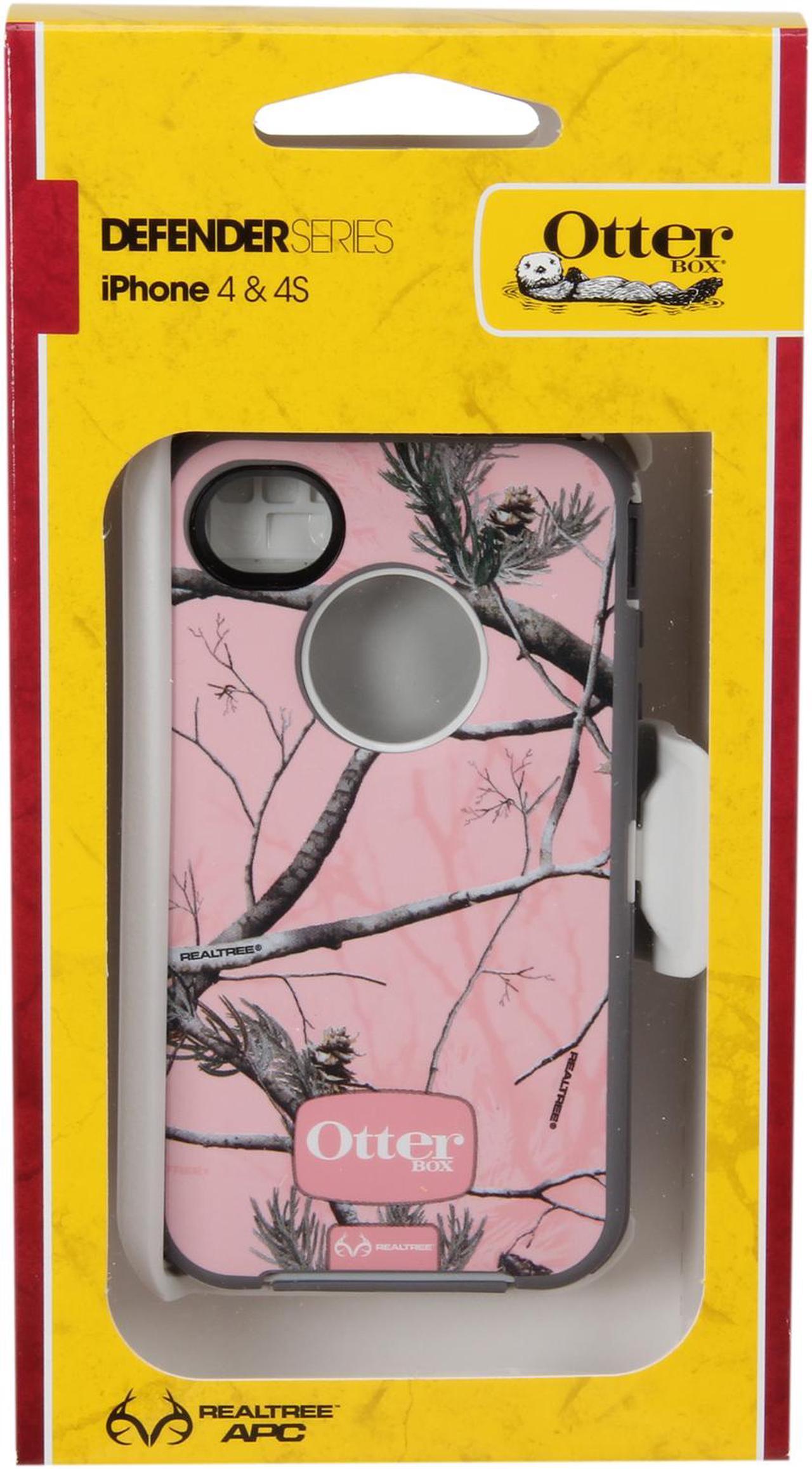 Alt view image 9 of 9 - OtterBox Defender AP Pink Reltree Camo Case For iPhone 4/4S APL2-I4SUN-J8-E4RT1