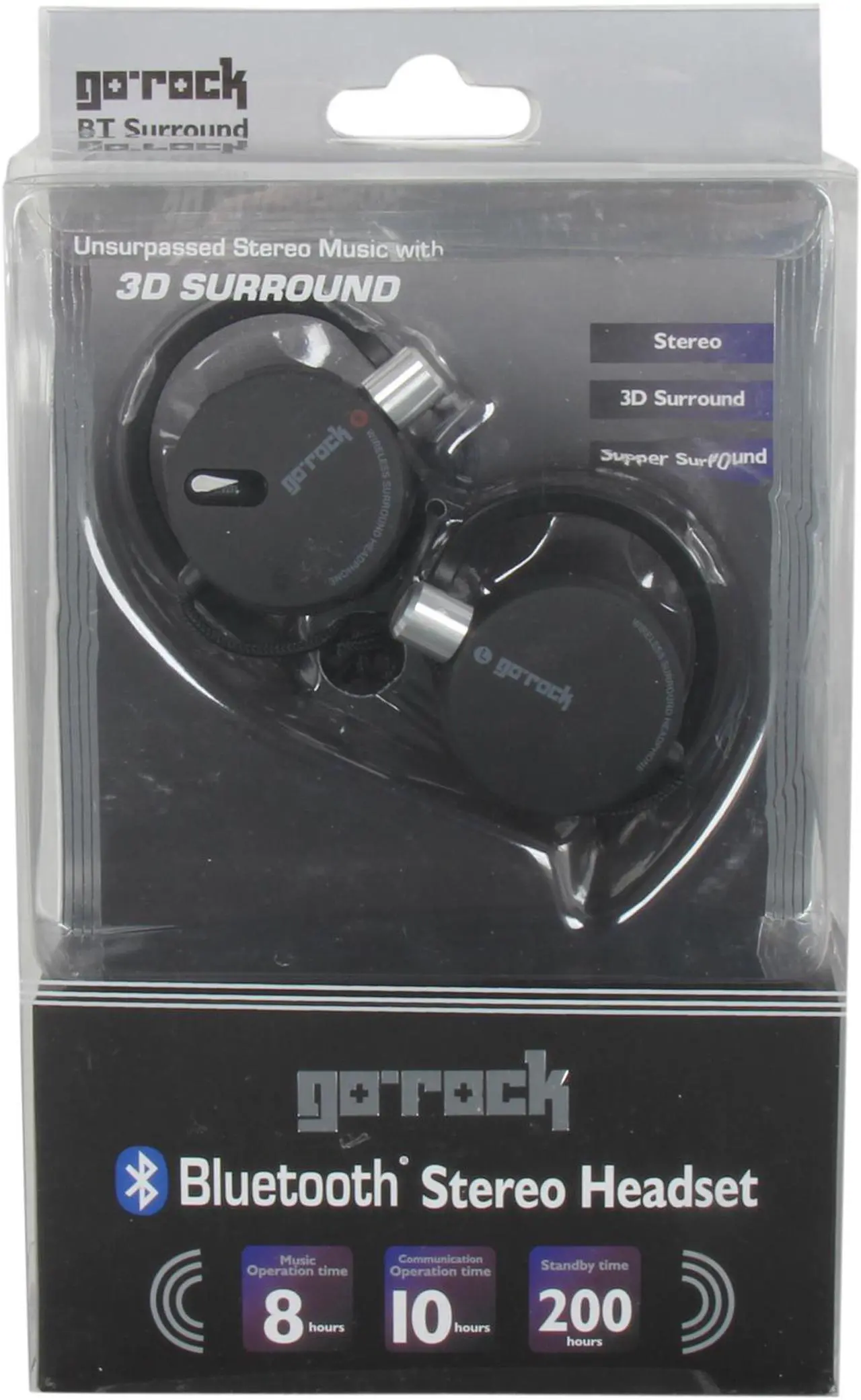 Alt view image 7 of 7 - Go Rock TRMH01S Stereo Bluetooth Headset