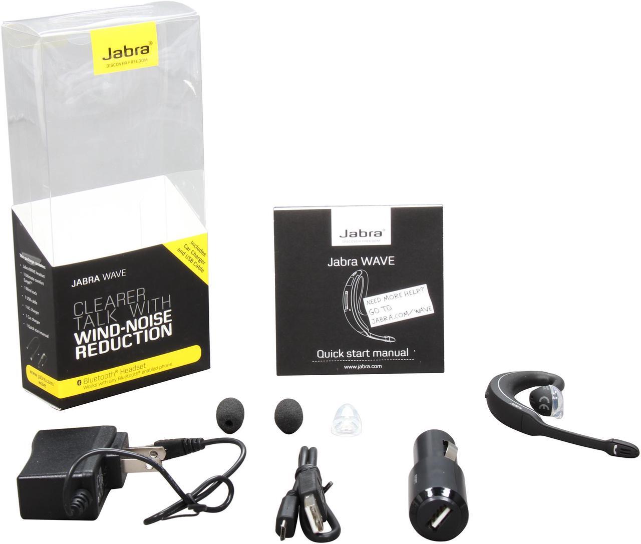 Alt view image 4 of 4 - Jabra WAVE Black Bluetooth Headset