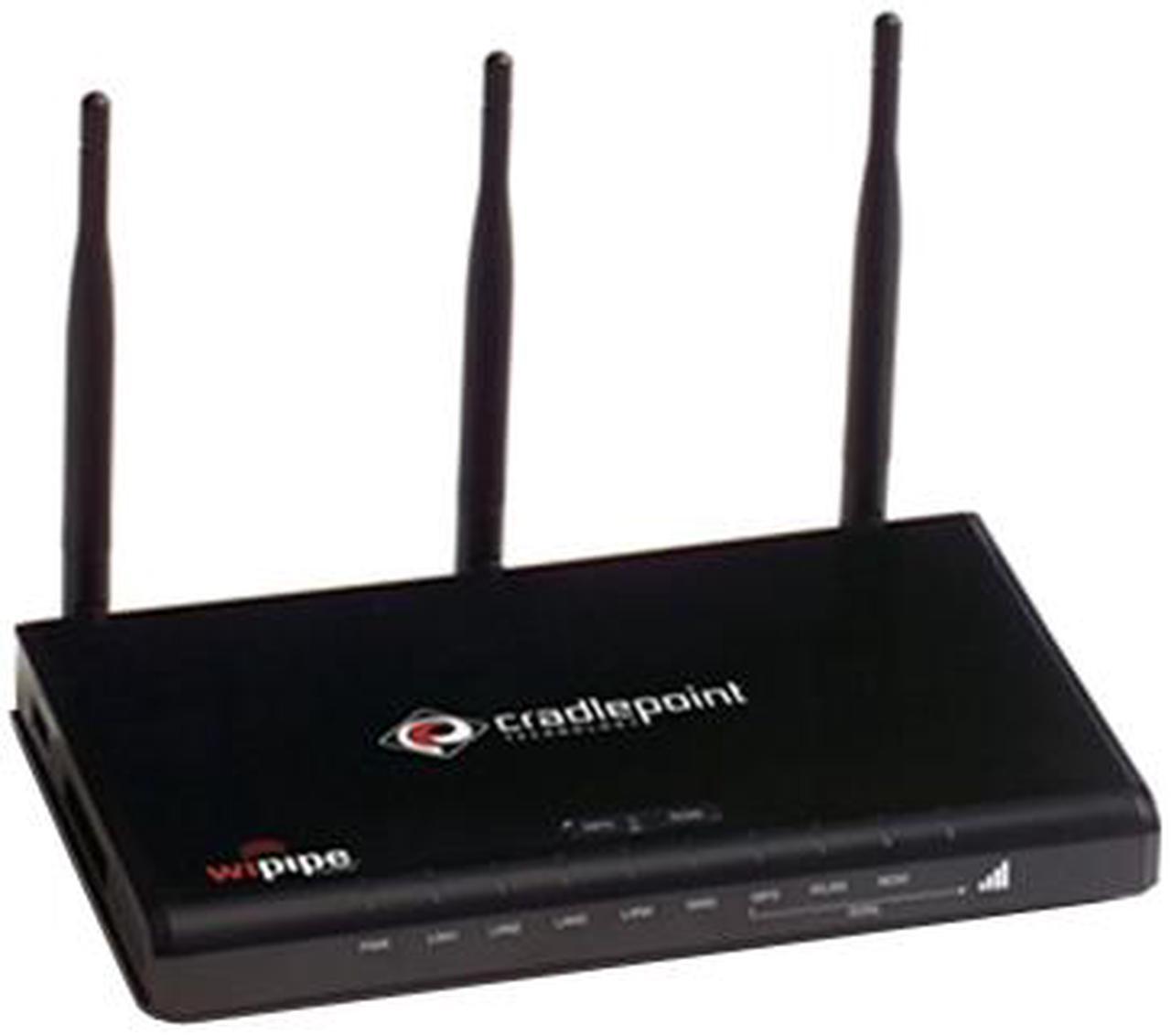 Cradlepoint Black Mobile Broadband 'N' Router 3G/4G Ready / WiPipe Powered (MBR1000SB)