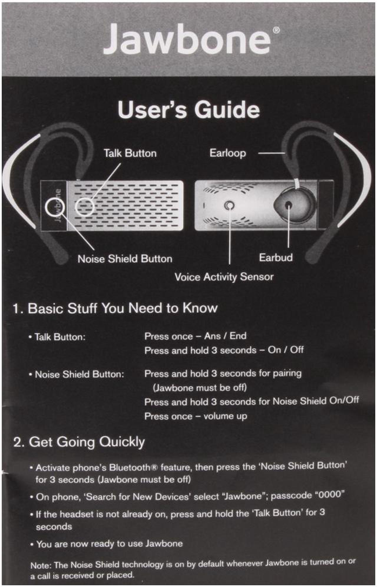 Alt view image 8 of 9 - Jawbone Black Bluetooth Headset