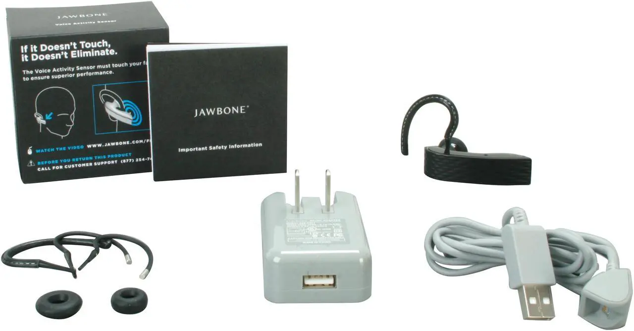 Alt view image 6 of 6 - Jawbone Over-The-ear Bluetooth Headset Black Bulk (Jawbone 2 II) - OEM