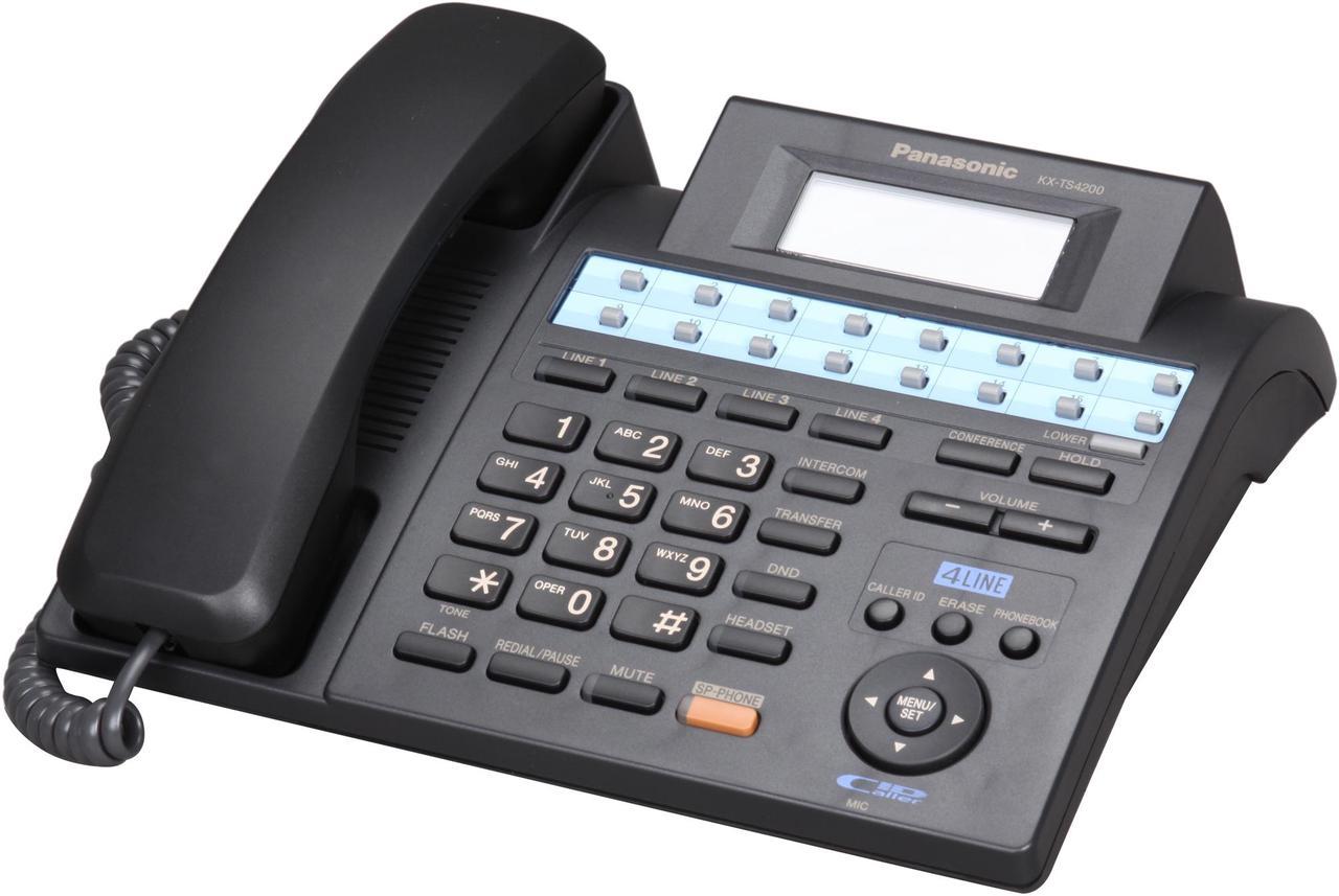 Panasonic KX-TS4200B 4 Line Integrated Phone System w/ Call Waiting Caller ID & Speakerphone