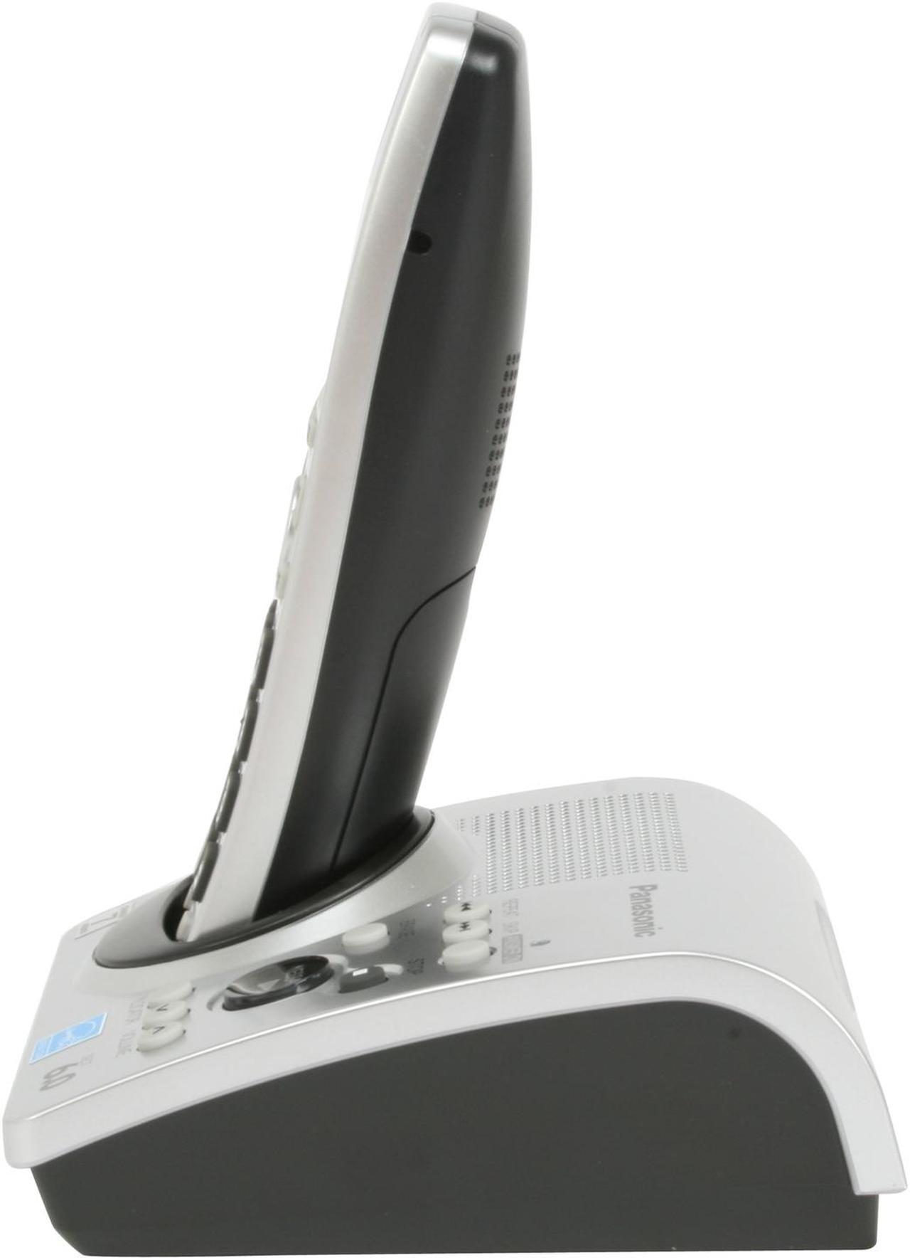 Alt view image 5 of 13 - Panasonic KX-TG1032S 1.9 GHz DECT 6.0 2X Handsets Cordless Phone Integrated Answering Machine