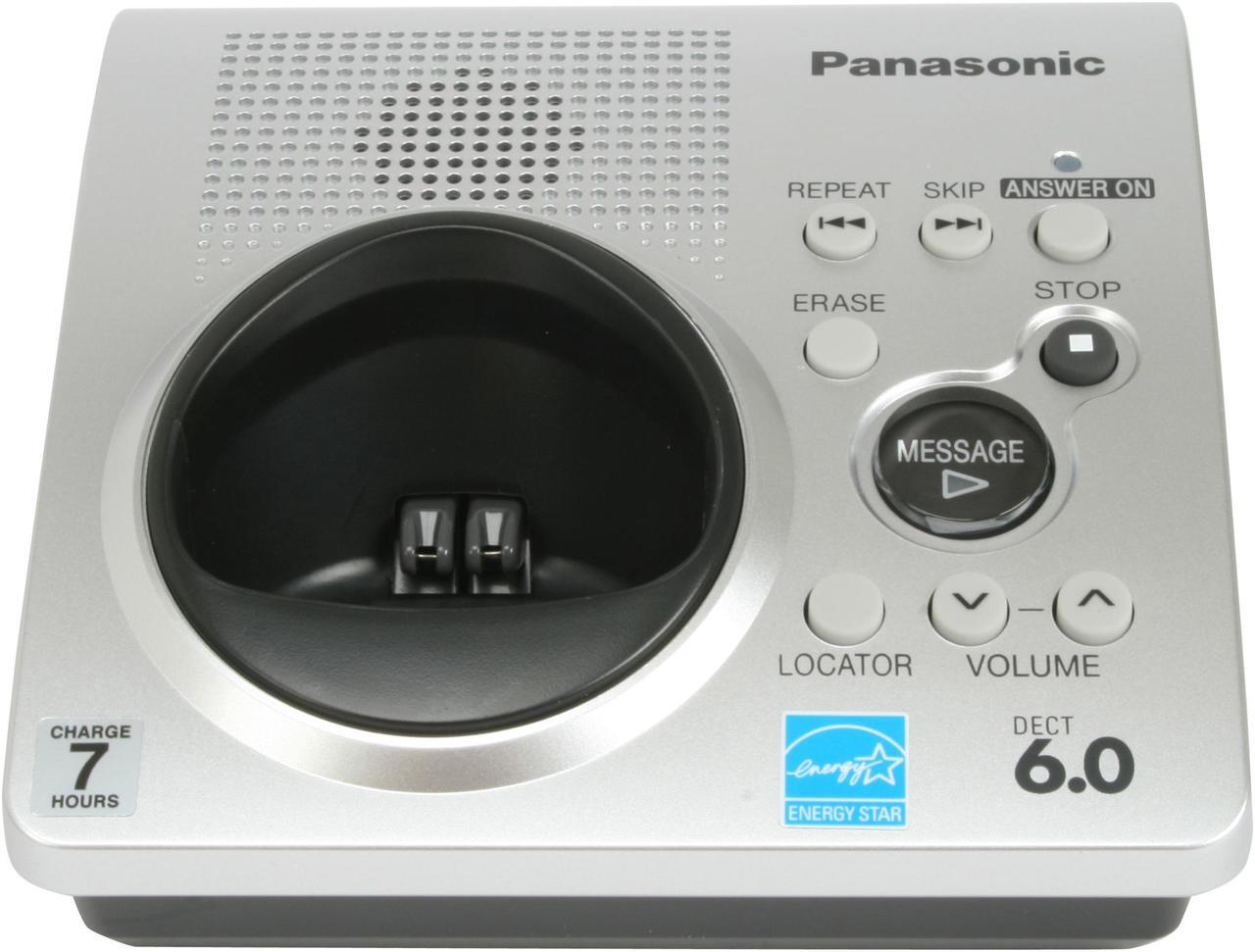Alt view image 6 of 13 - Panasonic KX-TG1032S 1.9 GHz DECT 6.0 2X Handsets Cordless Phone Integrated Answering Machine