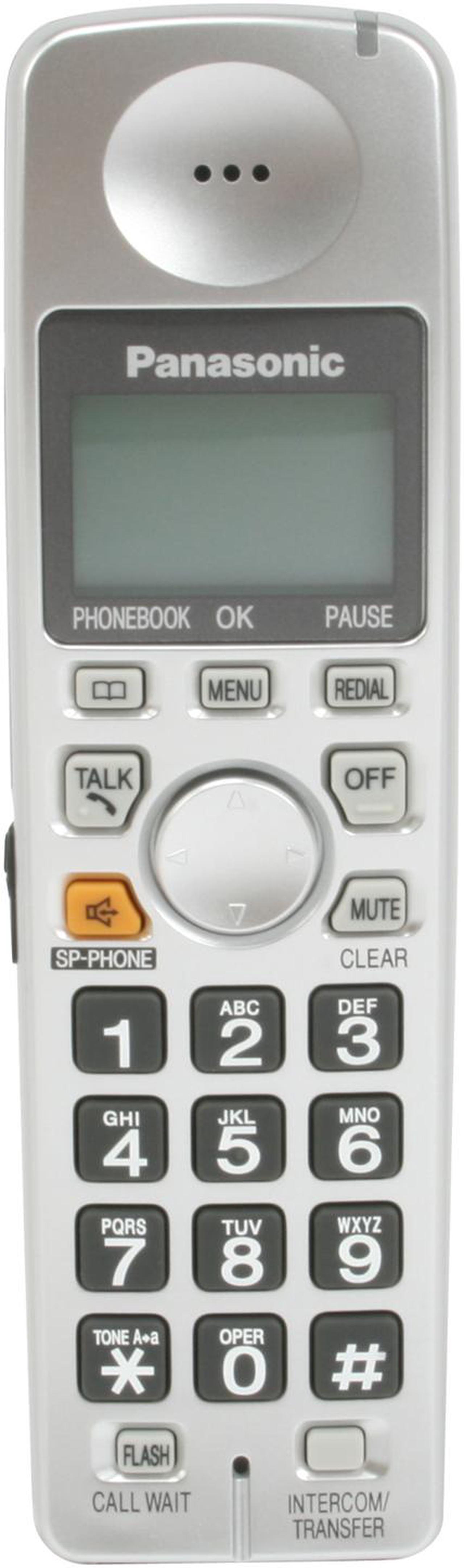 Alt view image 11 of 13 - Panasonic KX-TG1032S 1.9 GHz DECT 6.0 2X Handsets Cordless Phone Integrated Answering Machine