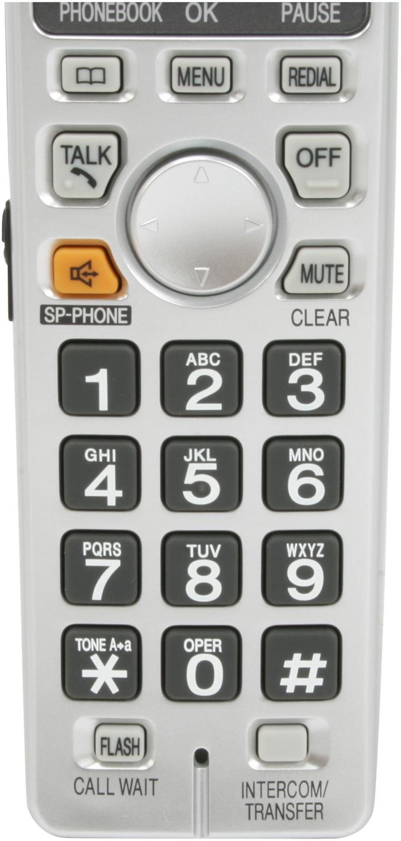 Alt view image 12 of 13 - Panasonic KX-TG1032S 1.9 GHz DECT 6.0 2X Handsets Cordless Phone Integrated Answering Machine