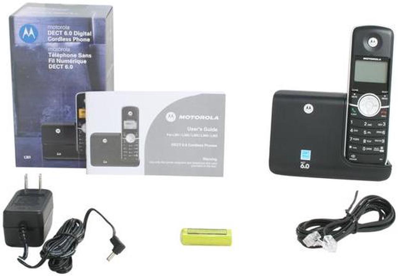 Alt view image 5 of 5 - MOTOROLA L301 1.9 GHz Digital DECT 6.0 Essential Single cordless phone