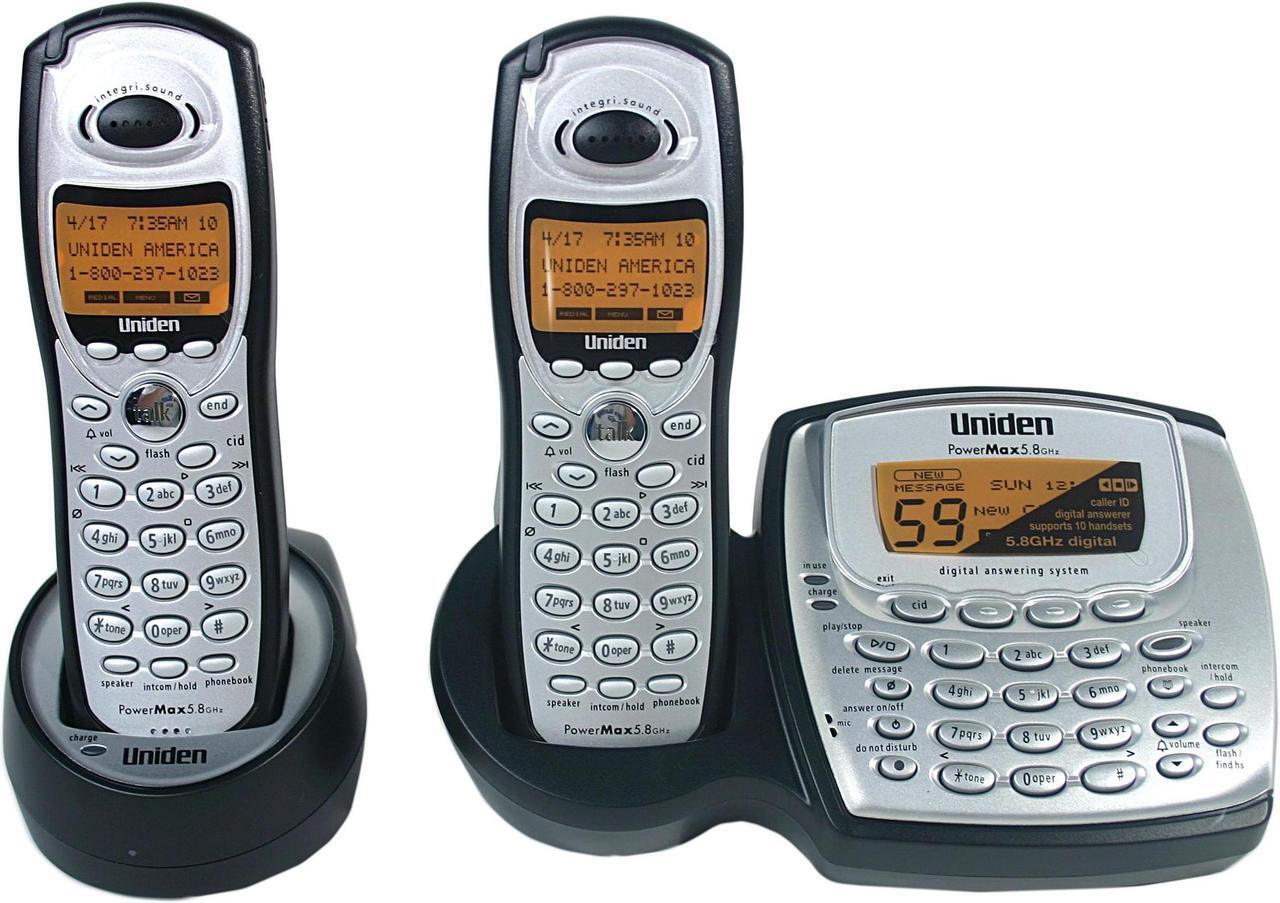 Main image of Uniden TRU8885-2 5.8 GHz Digital 2X Handsets Cordless Phone Integrated Answering Machine