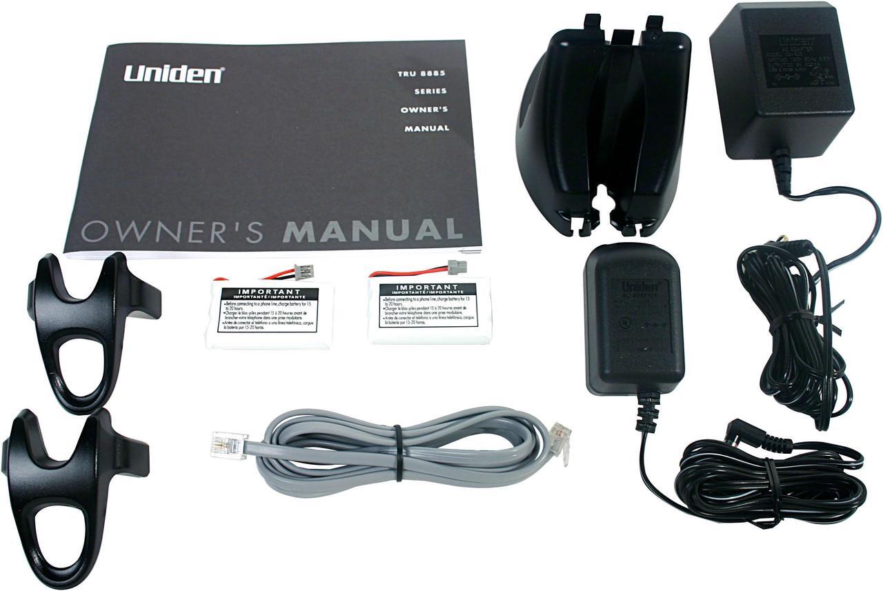 Alt view image 6 of 7 - Uniden TRU8885-2 5.8 GHz Digital 2X Handsets Cordless Phone Integrated Answering Machine