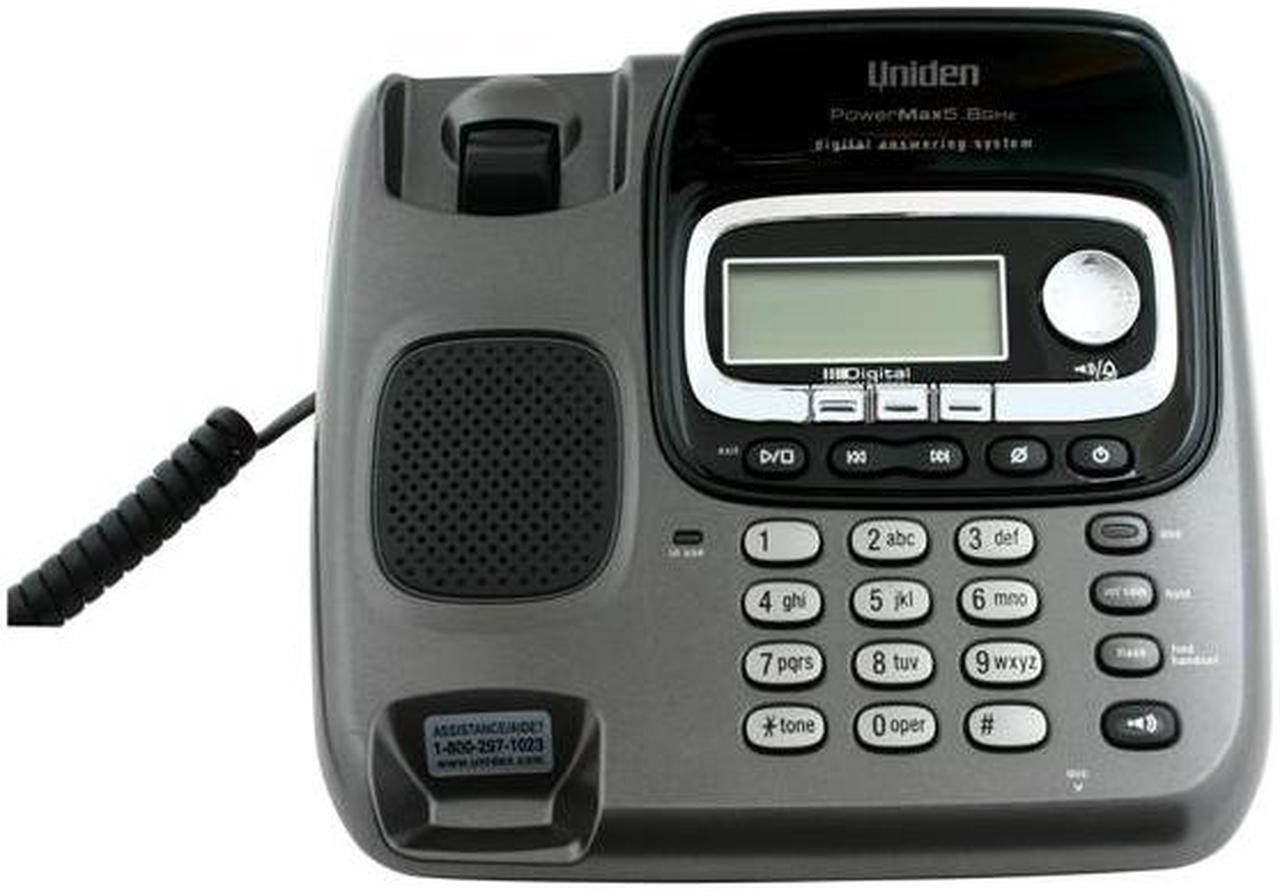 Alt view image 3 of 11 - Uniden TRU9488 5.8 GHz Digital 1X Handsets Cordless Phone
