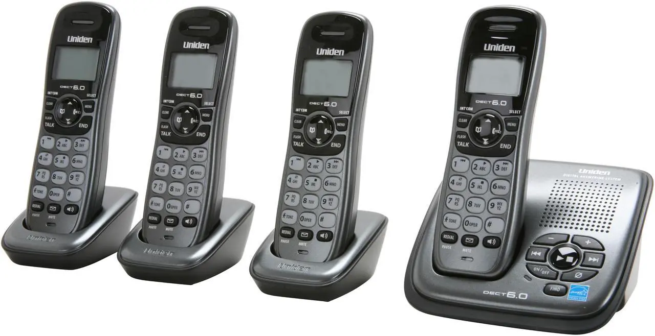 Main image of Uniden DECT1480-4 1.9 GHz DECT 6.0 4X Handsets Cordless Phones