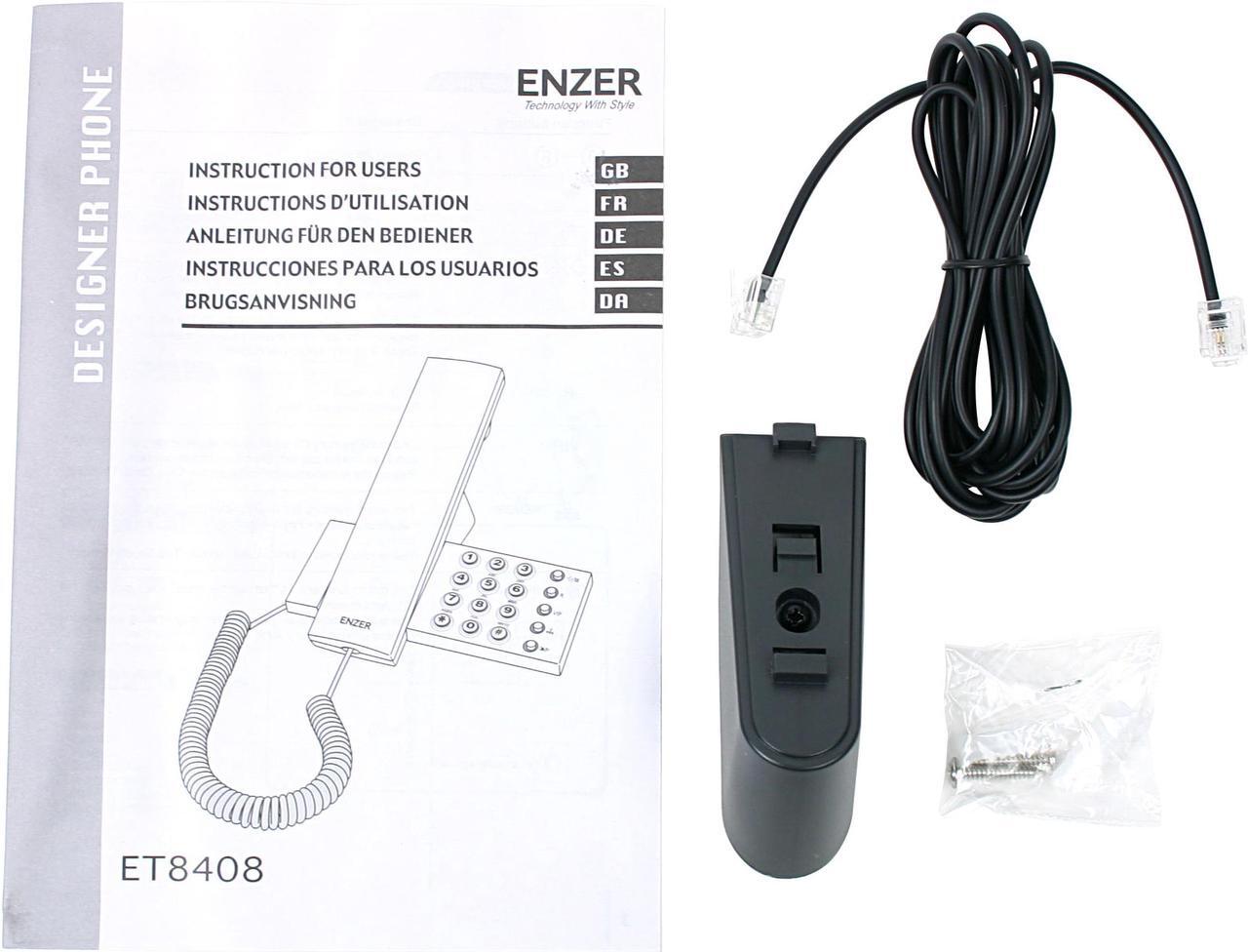 Alt view image 3 of 4 - ENZER ET-8408 1-line Operation Corded Phone