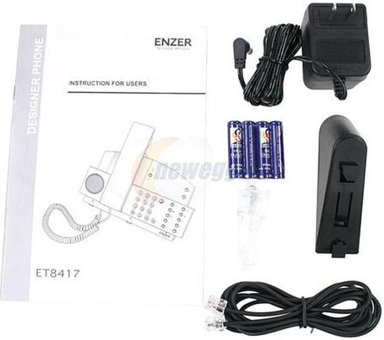 Alt view image 4 of 5 - ENZER ET-8417 1-line Operation Corded Phone
