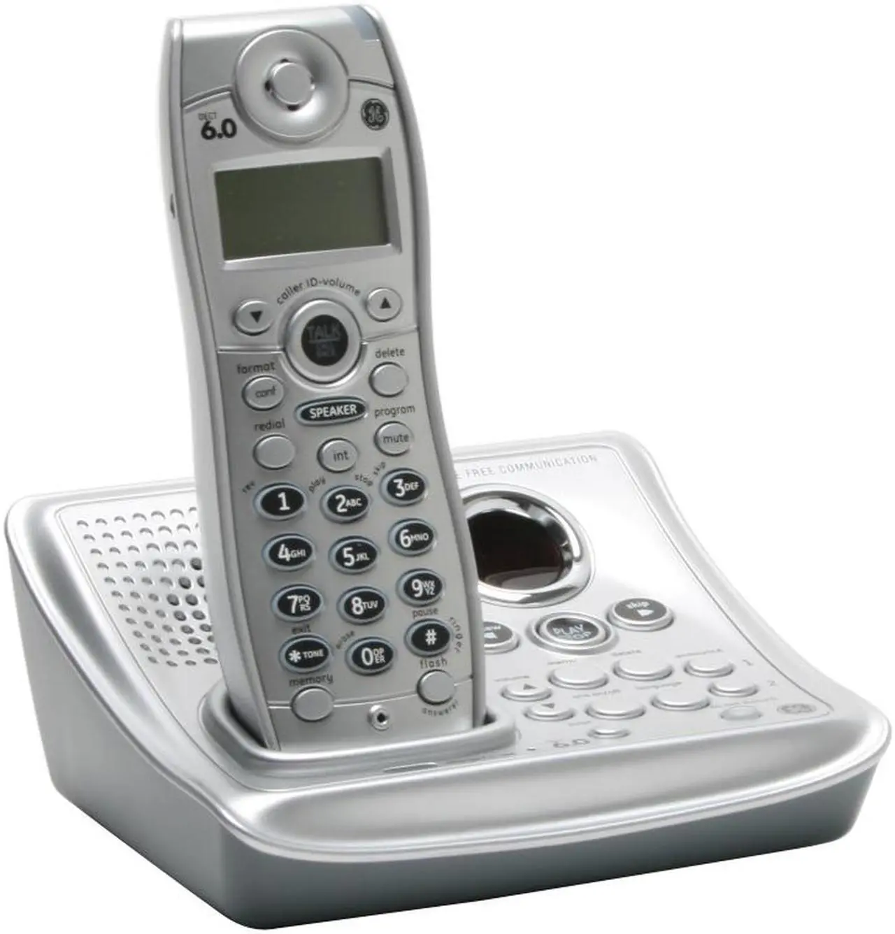 Alt view image 2 of 11 - GE 28112EE3-A 1.9 GHz Digital DECT 6.0 3X Handsets Cordless Phone Integrated Answering Machine