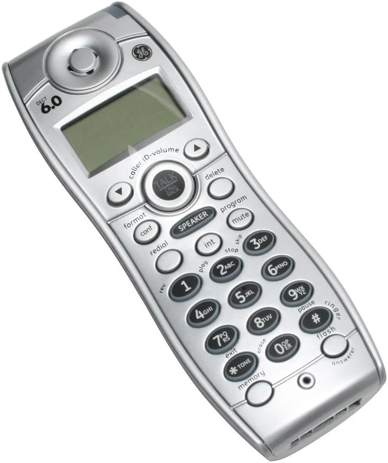 Alt view image 6 of 11 - GE 28112EE3-A 1.9 GHz Digital DECT 6.0 3X Handsets Cordless Phone Integrated Answering Machine