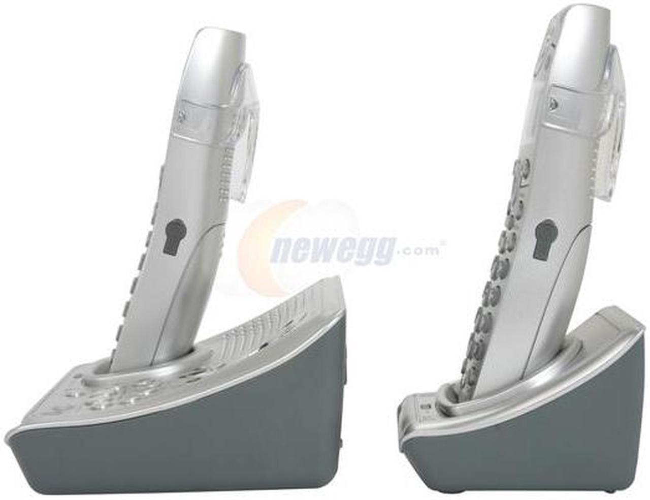 Alt view image 2 of 5 - GE 28112EE2 1.9 GHz Digital DECT 6.0 2X Handsets Cordless Phone Integrated Answering Machine