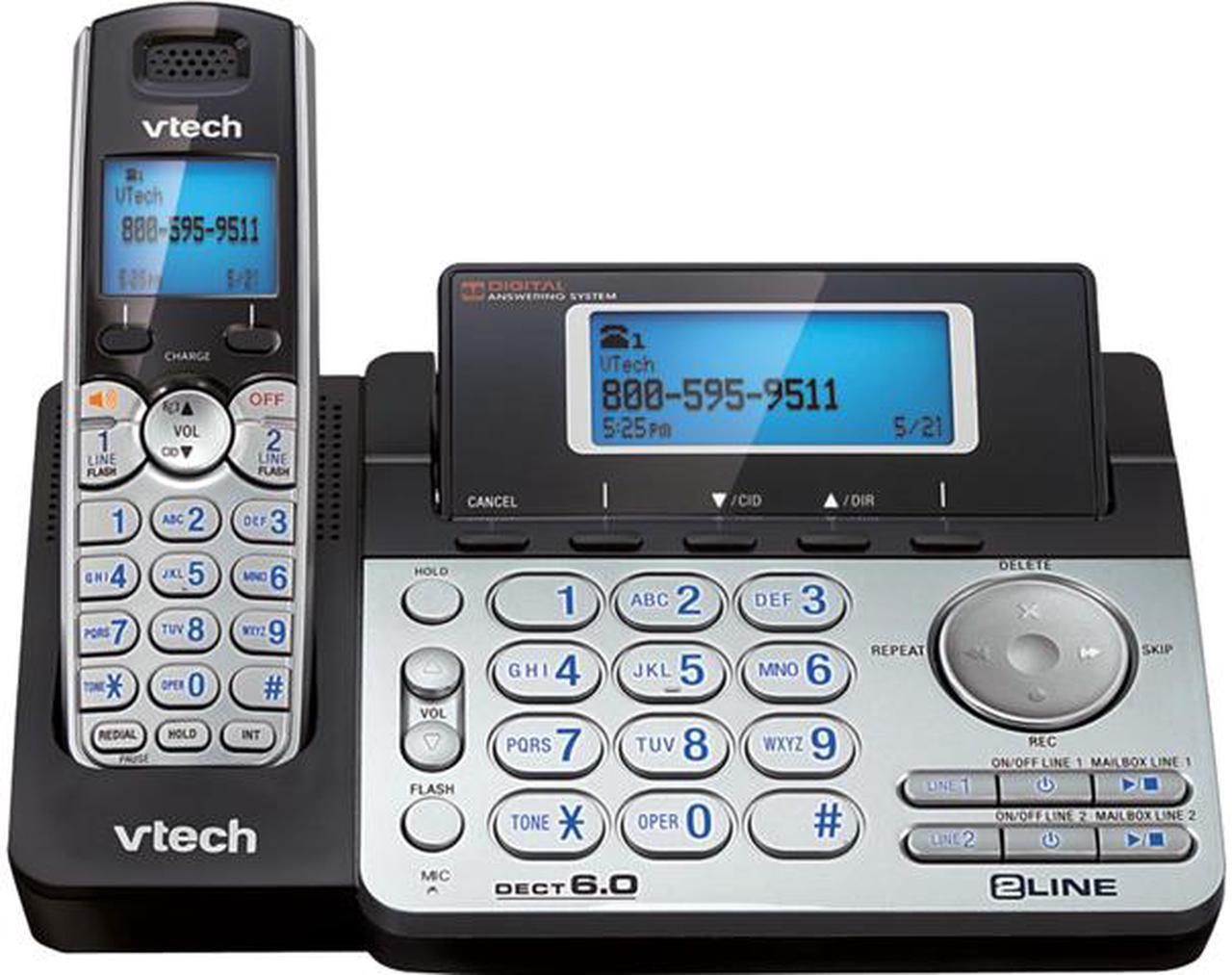 Main image of Vtech DS6151 1.9 GHz Digital DECT 6.0 1X Handsets Cordless Phone Integrated Answering Machine