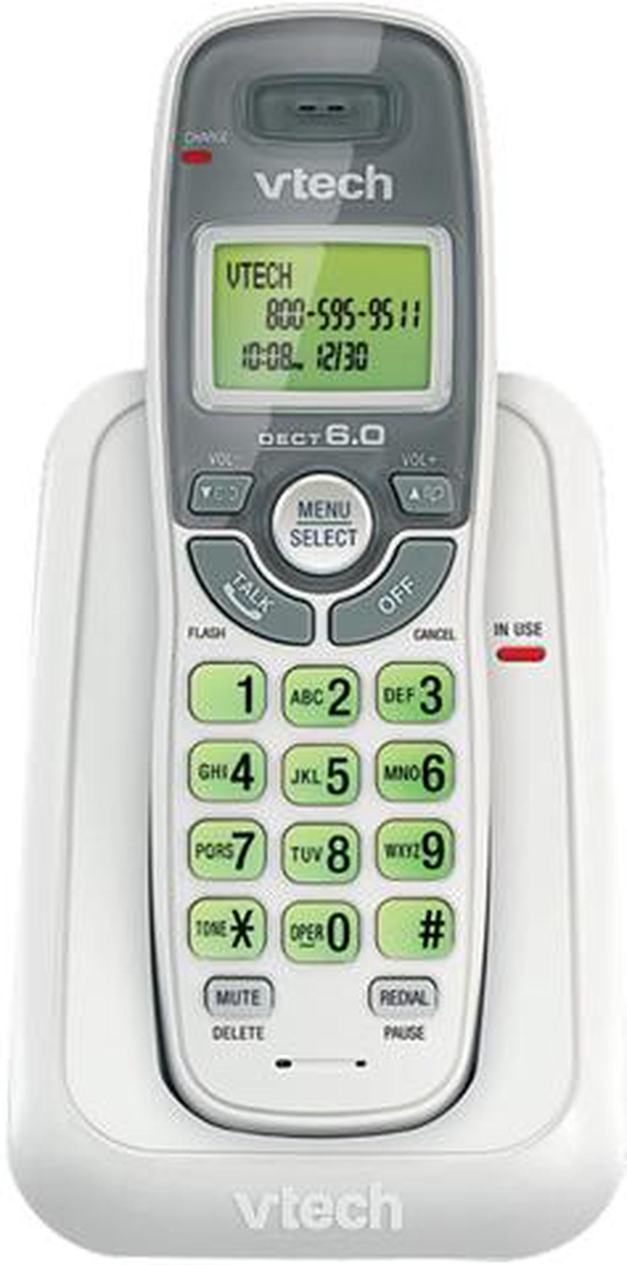 Main image of Vtech CS6114 1 Handset Cordless Phone- Caller ID, White
