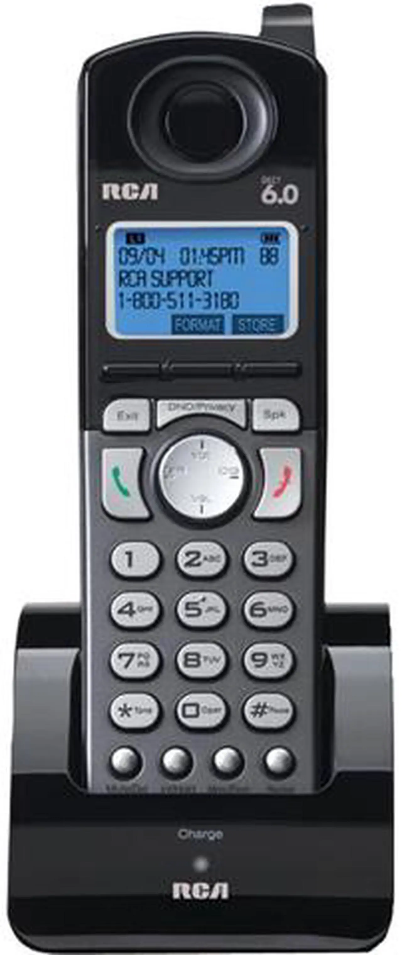 Main image of Motorola DECT 6.0 Accessory Handset for 2-line Business Phone, Black ML25055