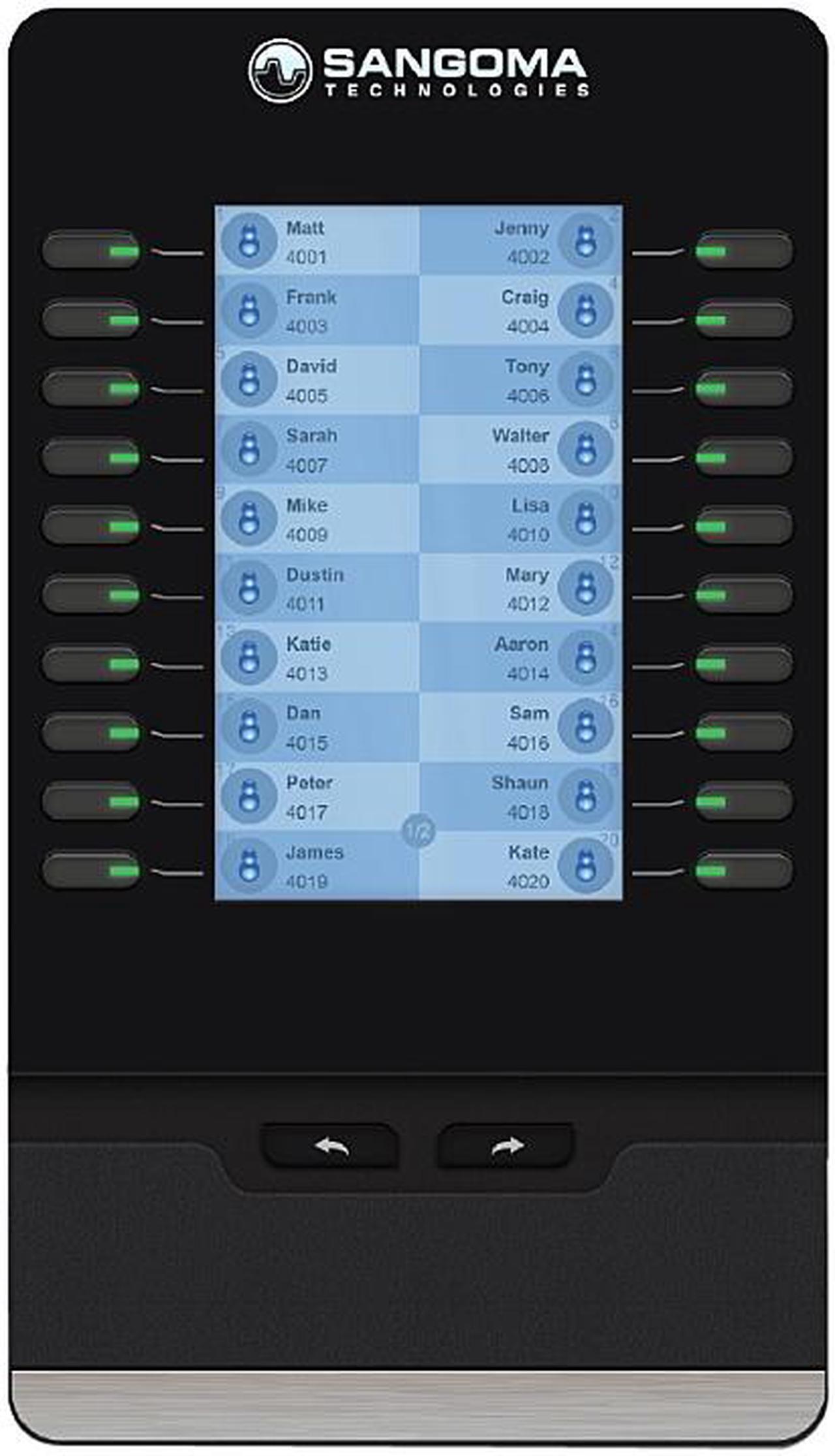 Sangoma PHON-EXP100 Expansion Model EXP100 for S500 and S700 Phones, 20 Programmable Buttons