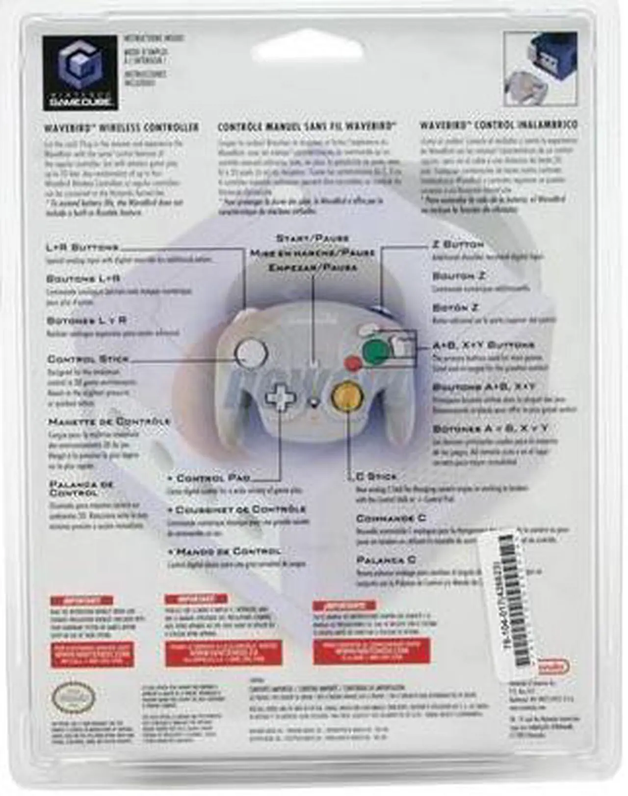 Alt view image 2 of 2 - Nintendo GameCube WaveBird Wireless Controller