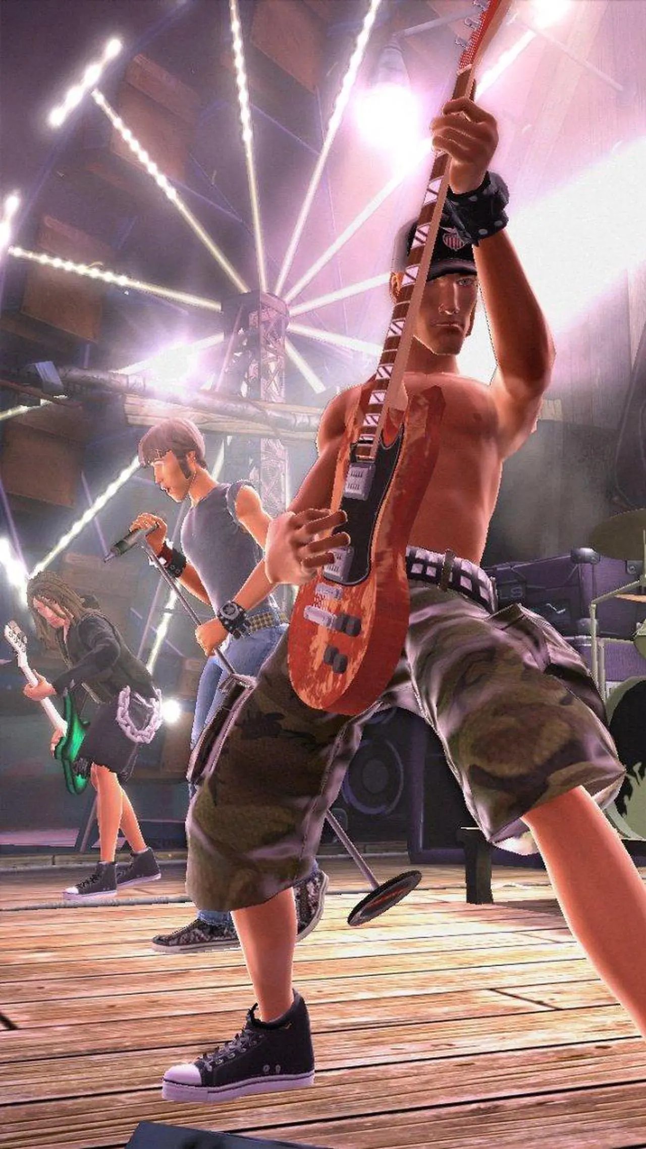 Alt view image 17 of 20 - Guitar Hero World Tour Band Kit Wii Game