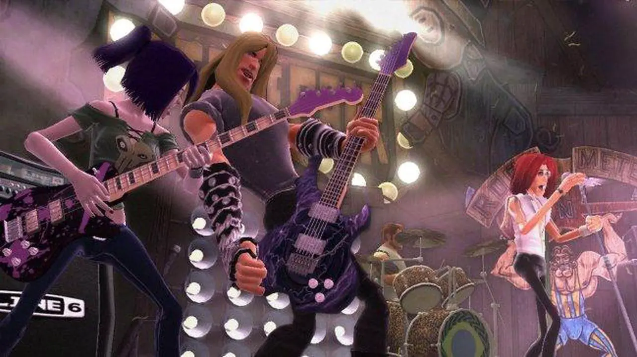 Alt view image 19 of 20 - Guitar Hero World Tour Band Kit Wii Game