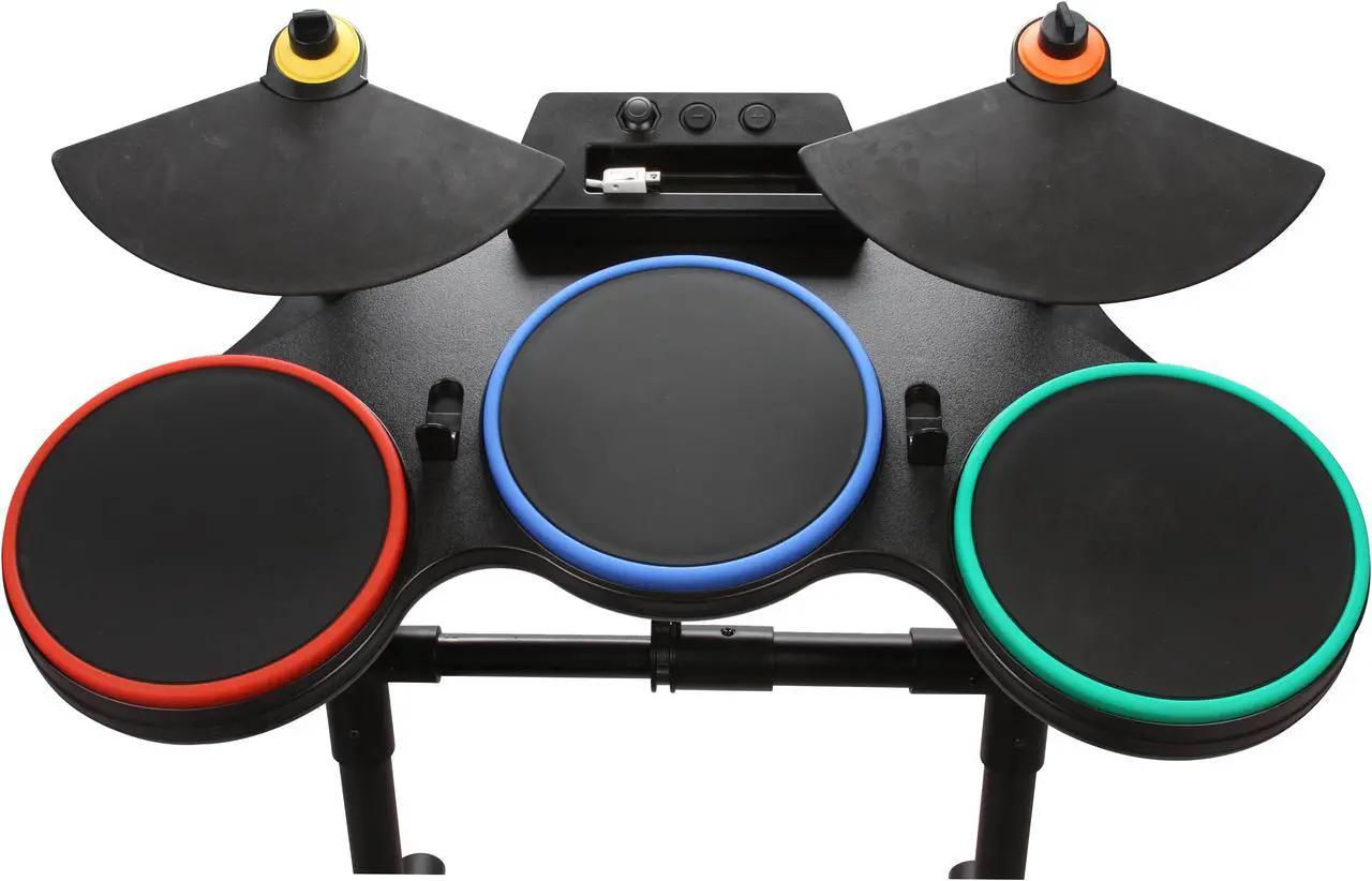 Alt view image 3 of 20 - Guitar Hero World Tour Band Kit Wii Game
