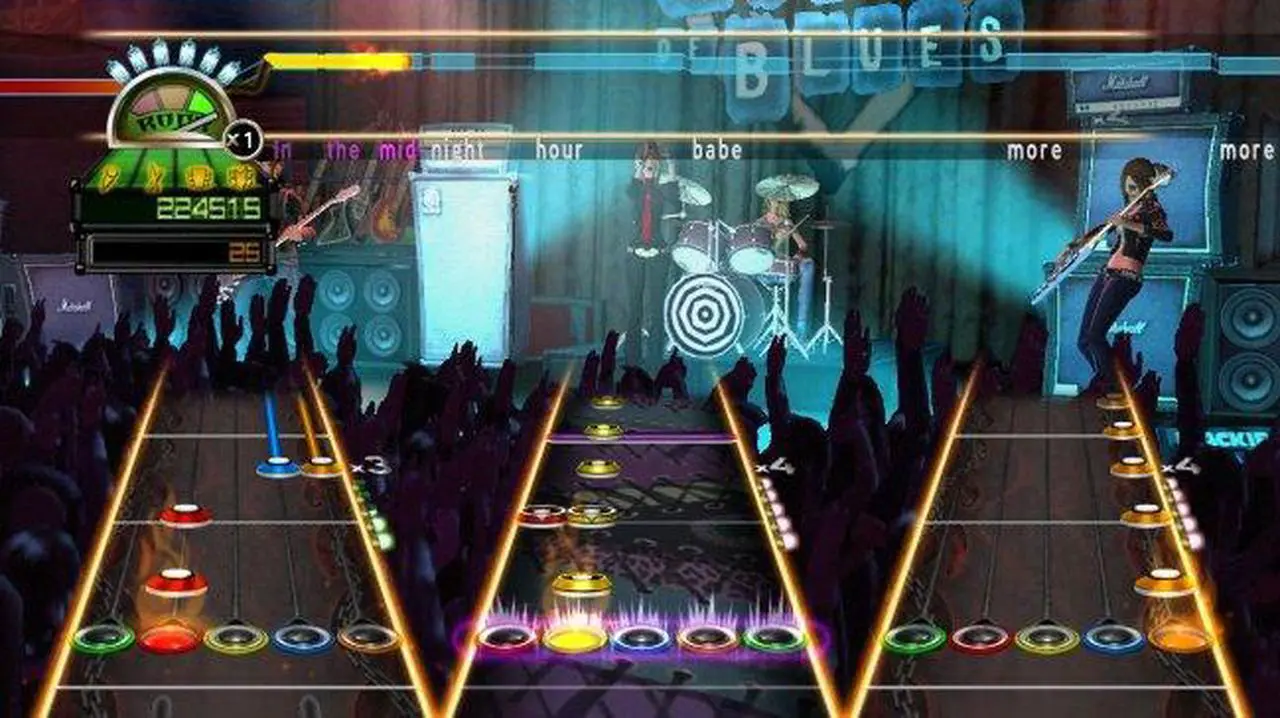 Alt view image 20 of 20 - Guitar Hero World Tour Band Kit Wii Game