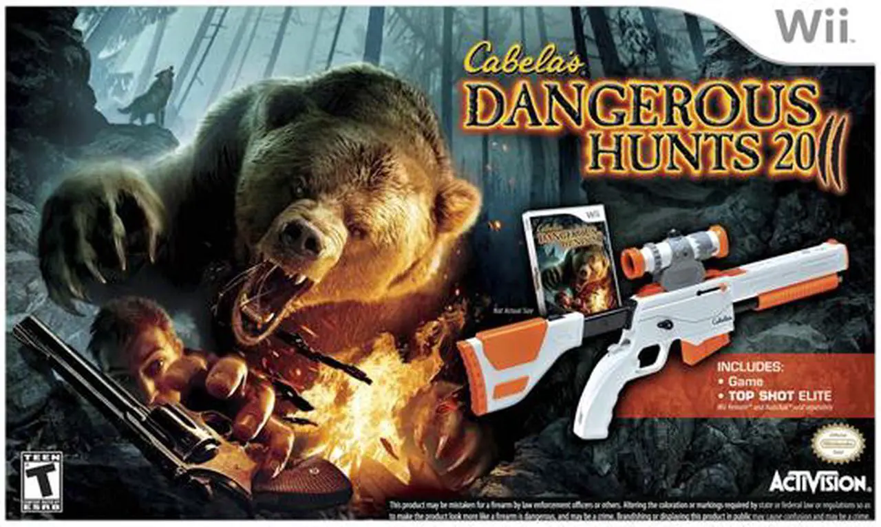 Main image of Cabela Dangerous Hunts 11 w/Gun Wii Game