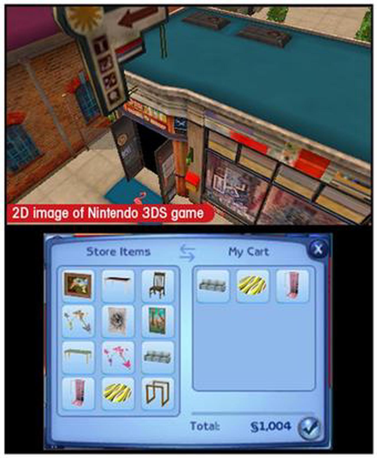 Alt view image 3 of 8 - Sims 3 Nintendo 3DS Game