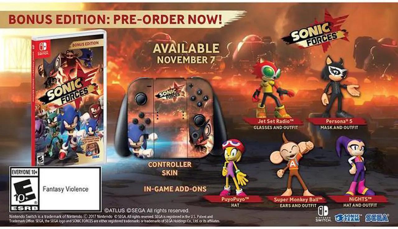 Main image of Sonic Forces Bonus Edition - Nintendo Switch