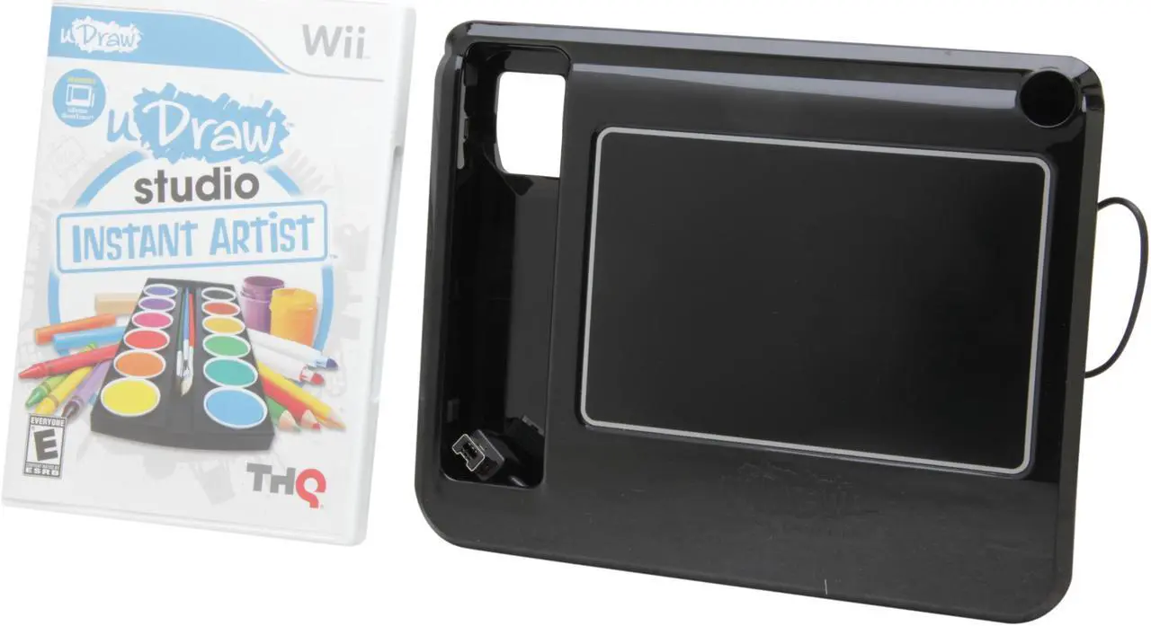 Main image of uDraw Tablet (Black) with uDraw Studio Wii Game