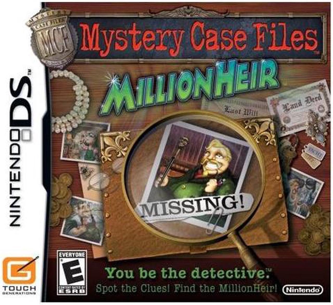 Main image of Mystery Case Files: MillionHeir Nintendo DS Game