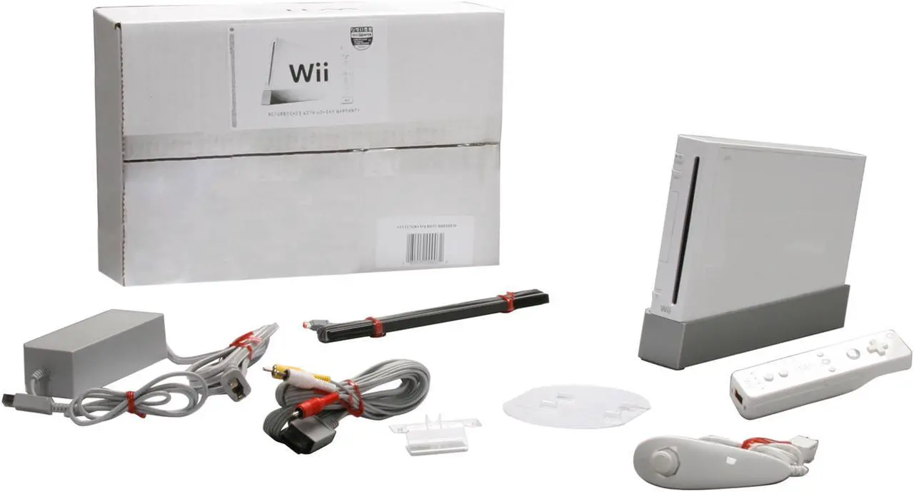 Alt view image 7 of 7 - Nintendo Wii Console White