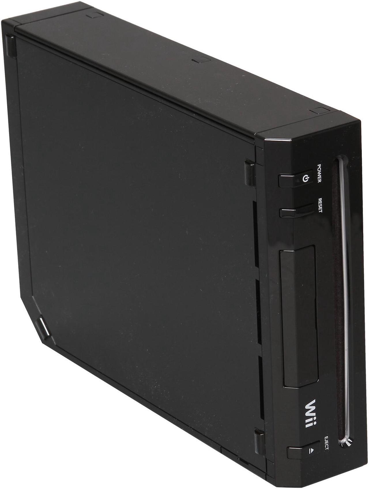 Alt view image 6 of 8 - Nintendo Wii Black System Bundle w/Wii Sports & Wii Sports Resort