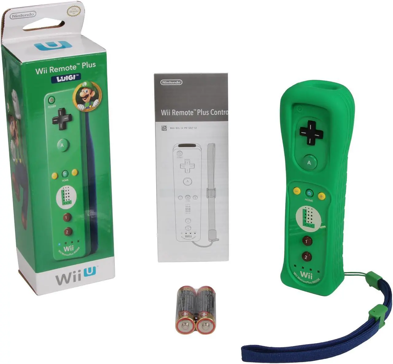 Alt view image 6 of 6 - Nintendo Wii U Remote Plus Controller – Luigi