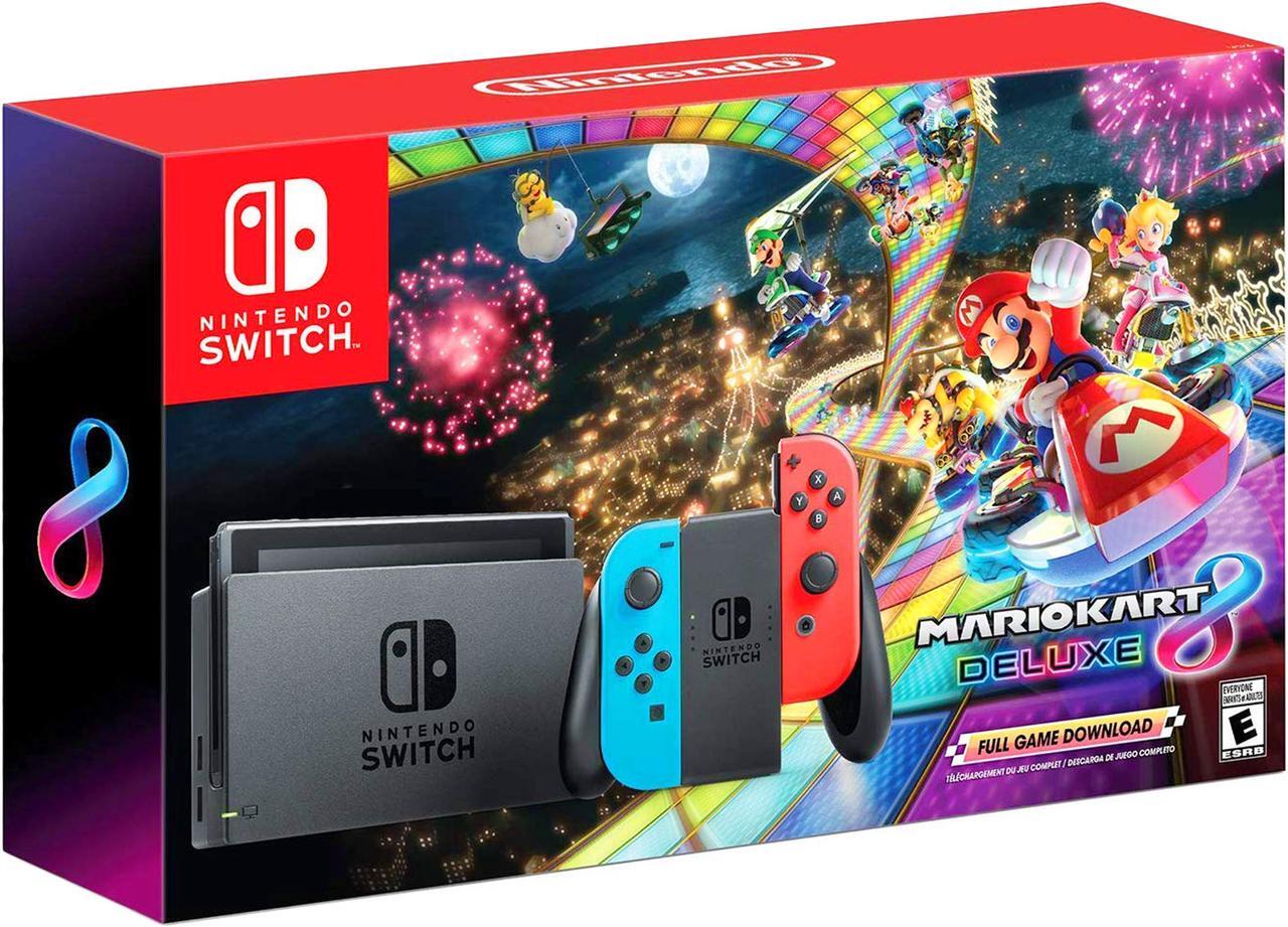 Main image of Nintendo Switch Mario Kart 8 Deluxe Bundle Red