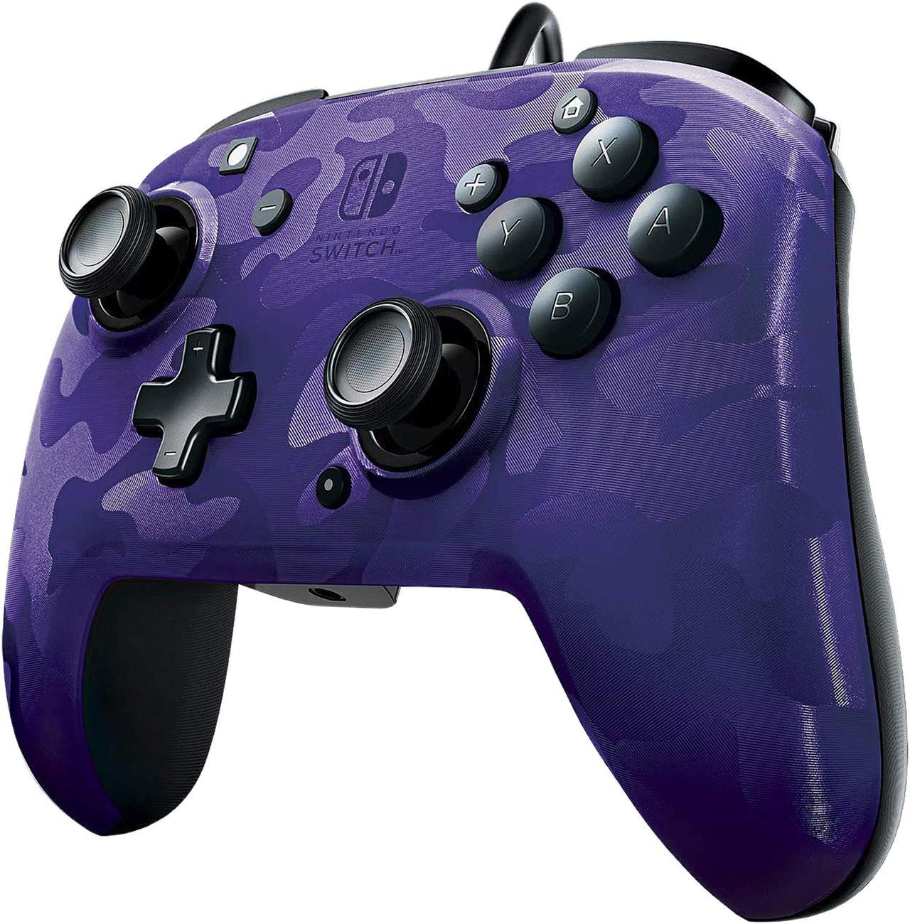 PDP - Faceoff Deluxe+ Audio Wired Purple Camo Controller - Nintendo Switch (500-134-NA-CM05)