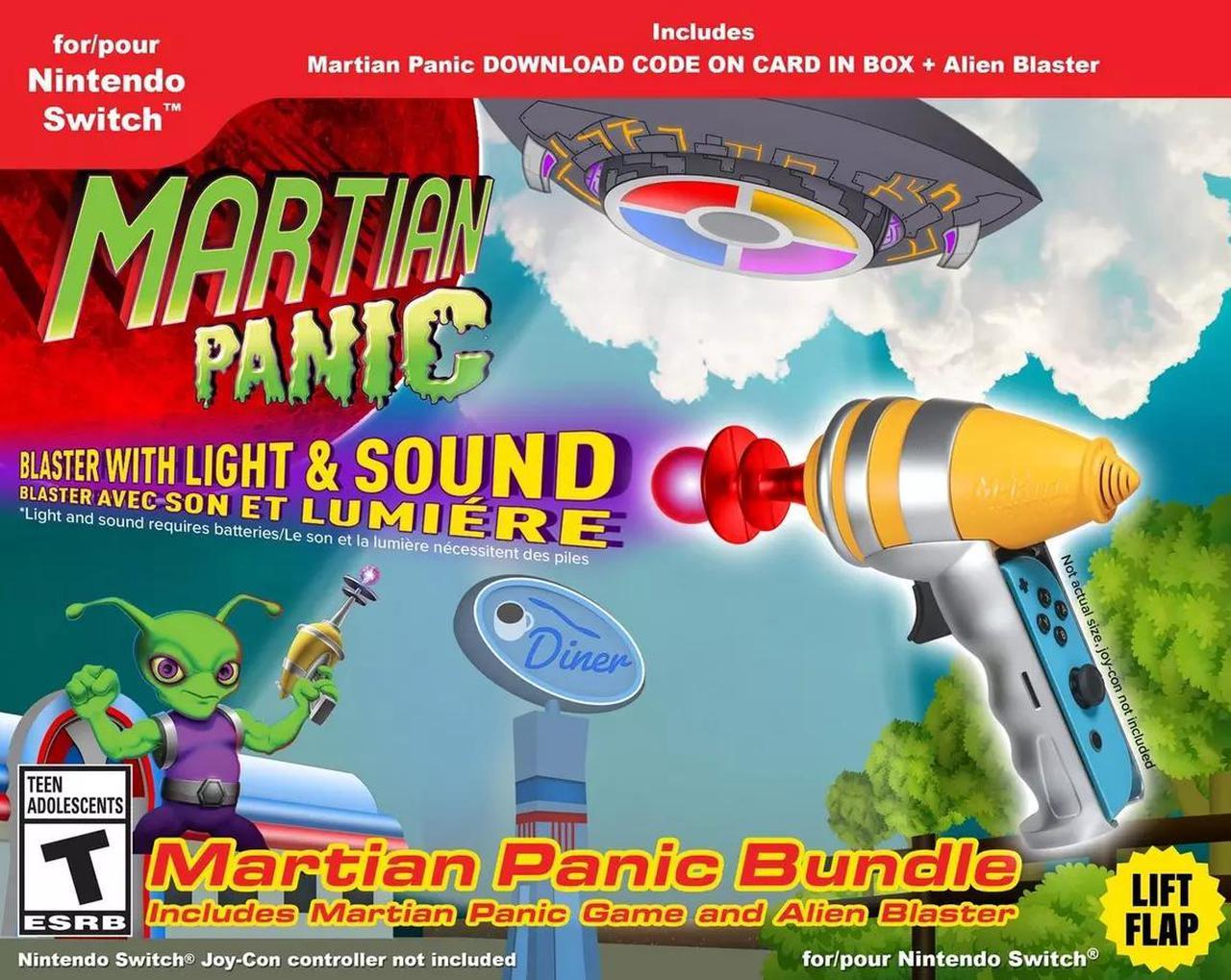 Martian Panic Blaster Bundle (CIB + Blaster Gun) Nintendo Switch