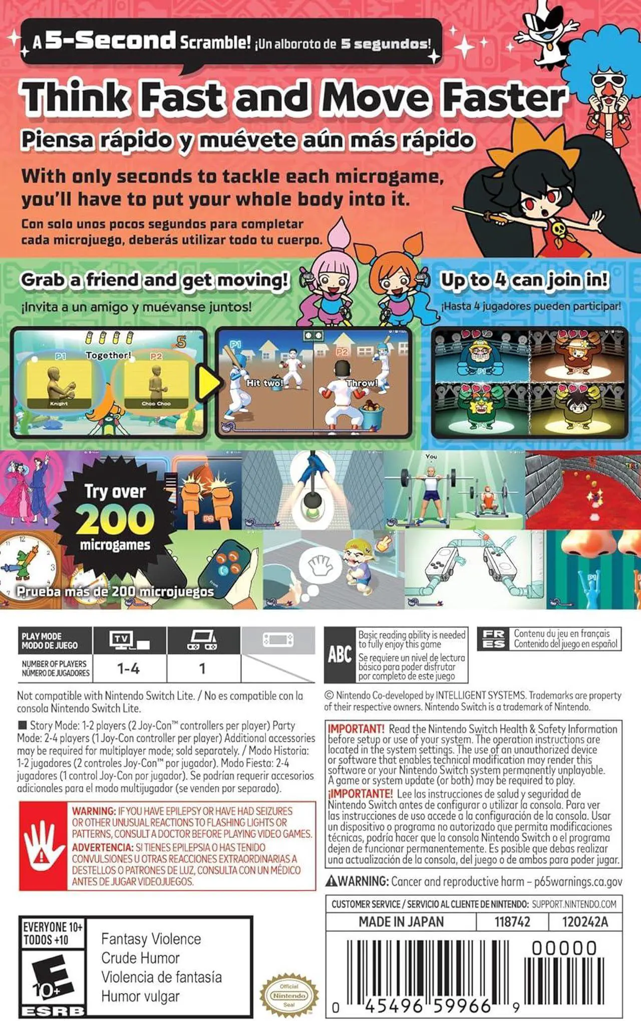 Alt view image 2 of 8 - WarioWare: Move It! - Nintendo Switch