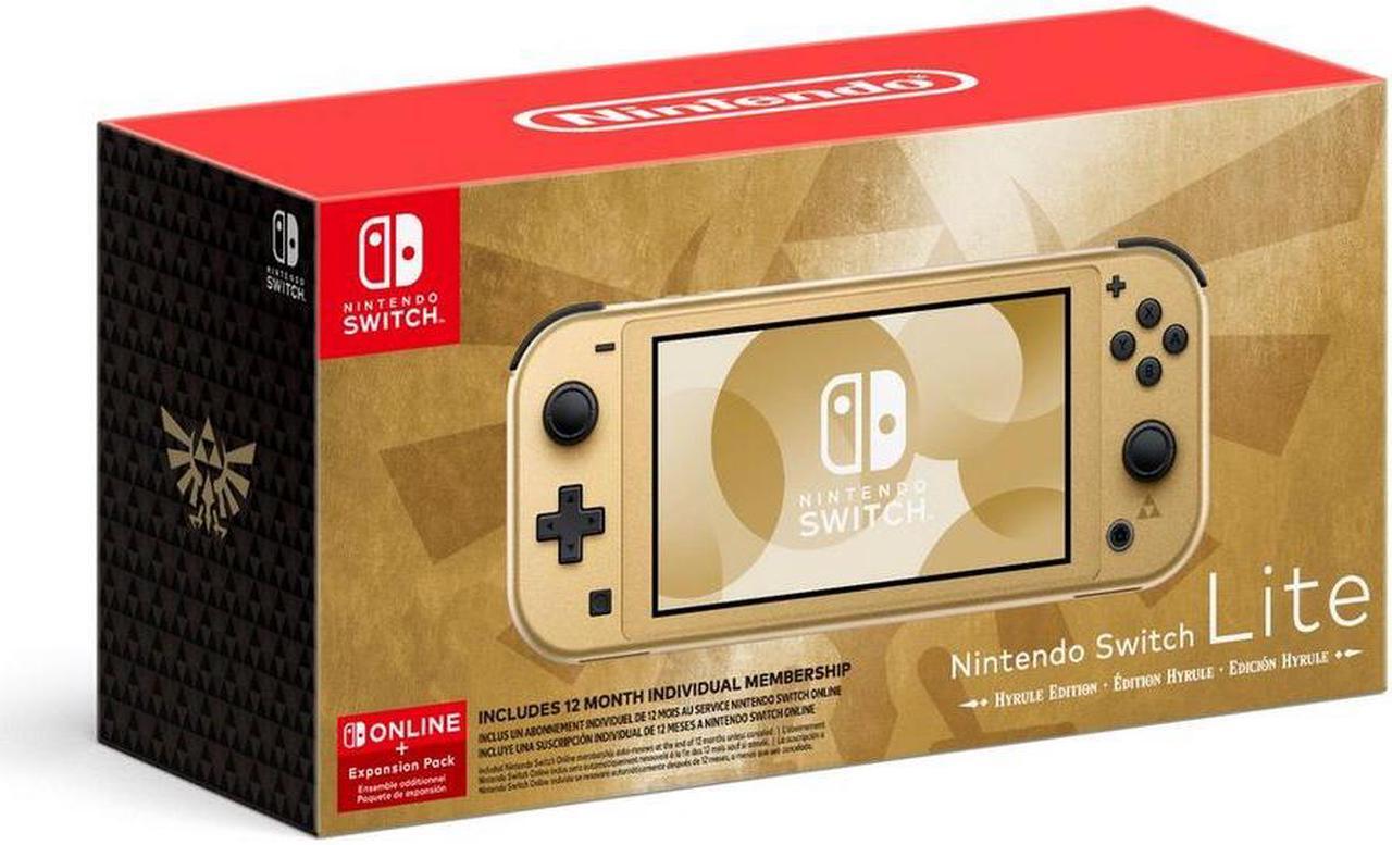 Alt view image 2 of 4 - Nintendo Switch™ Lite: Hyrule Edition with Bonus Nintendo Switch Online + Expansion Pack