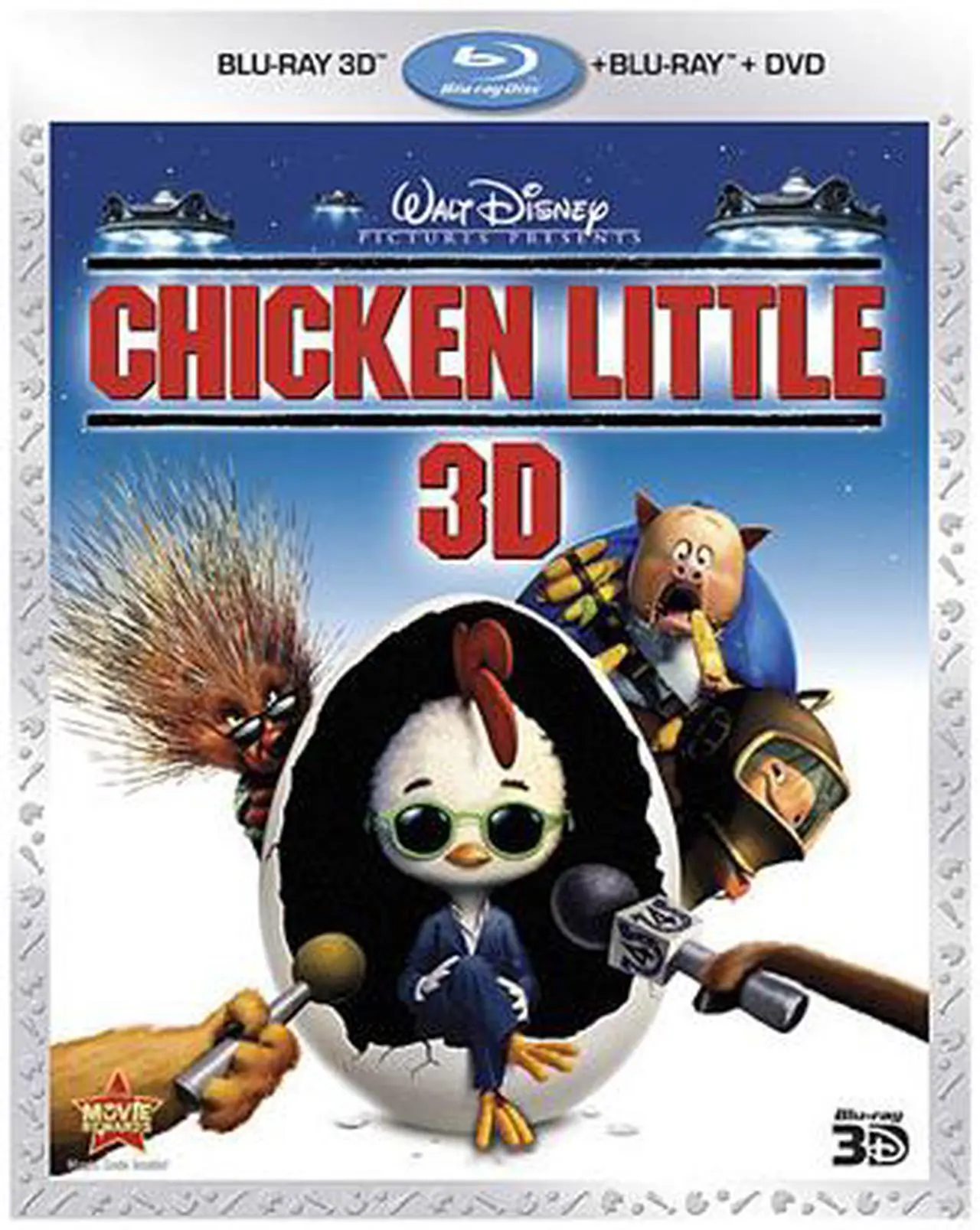 Main image of Chicken Little (3D Blu-ray + DVD + Digital Copy + Blu-ray) Zach Braff (voice), Joan Cusack (voice), Katie Finneran (voice), Don Knotts (voice), Garry Marshall (voice)