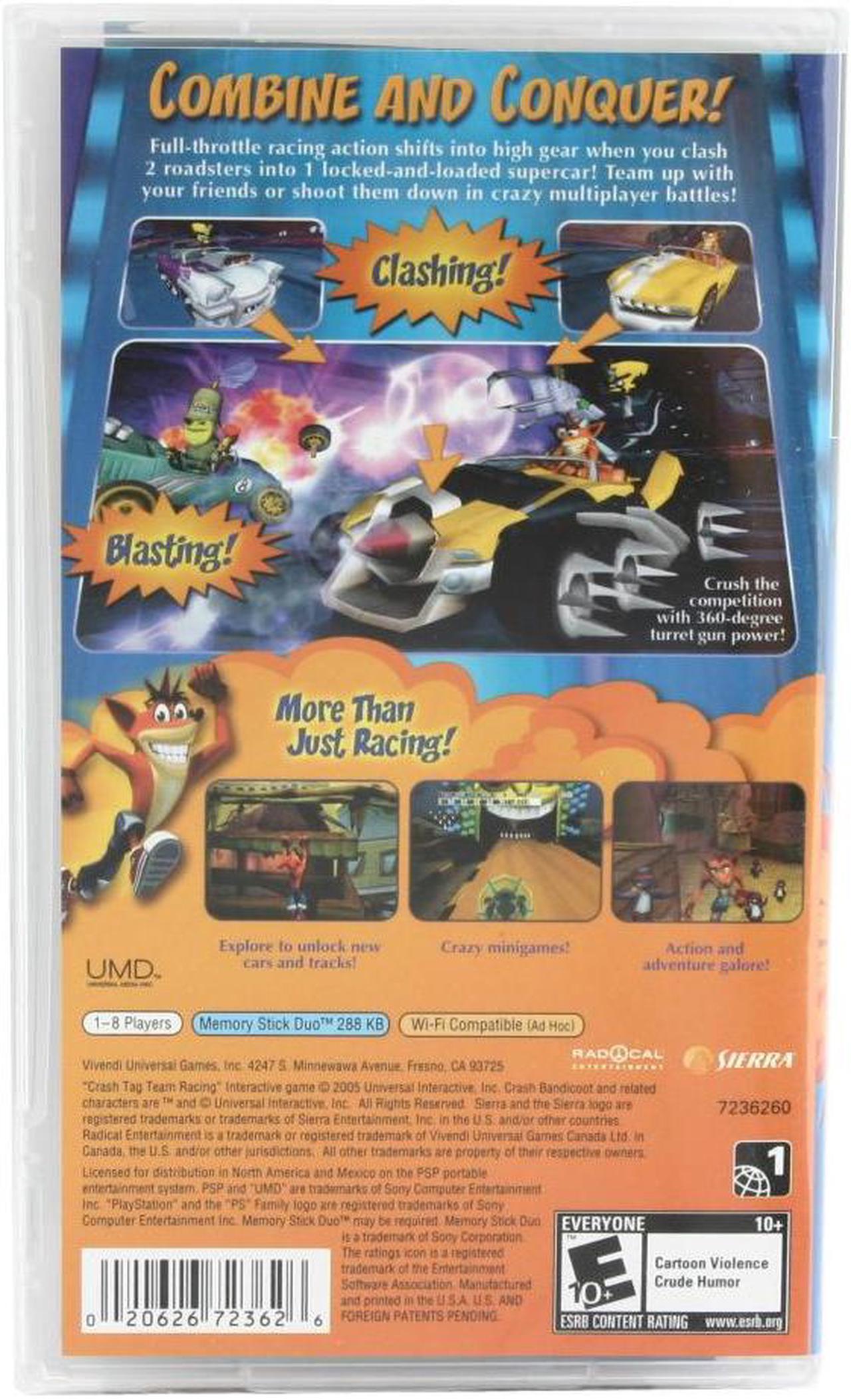 Alt view image 2 of 14 - Crash Tag Team Racing PSP Game SIERRA