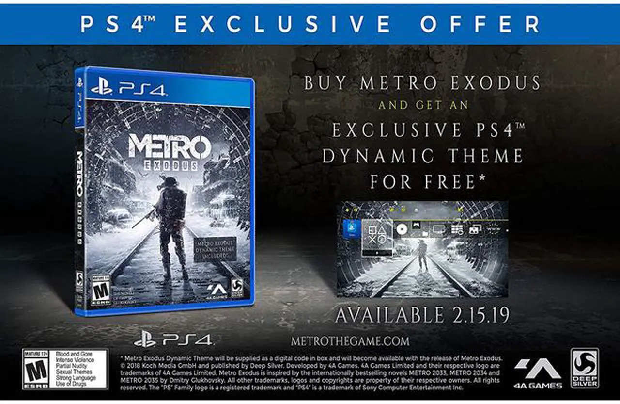 Main image of Metro Exodus: Day One Edition - PlayStation 4